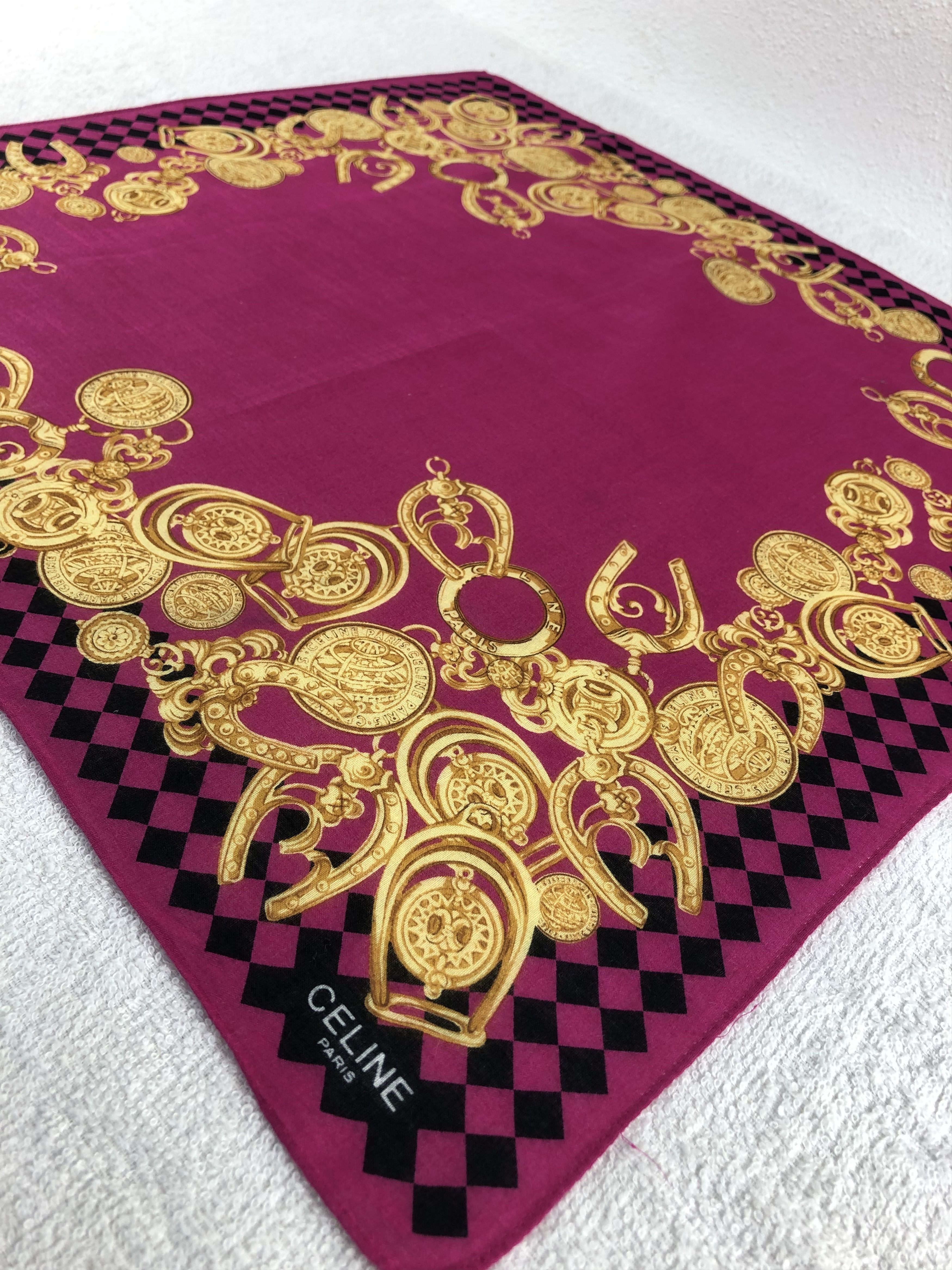 Celine Celine Handkerchief / Bandana / Neckerchief C301 Size ONE SIZE - 4 Thumbnail