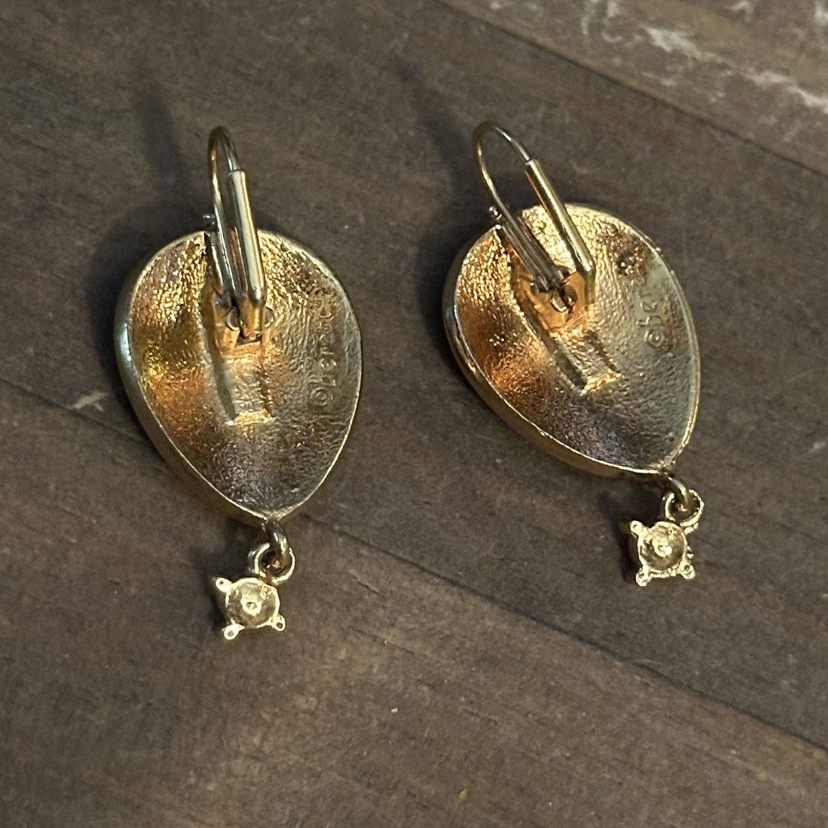 Other × Vintage Vintage Edgar Berebi gold tone teardrop rhinestone earrings Size ONE SIZE - 5 Thumbnail