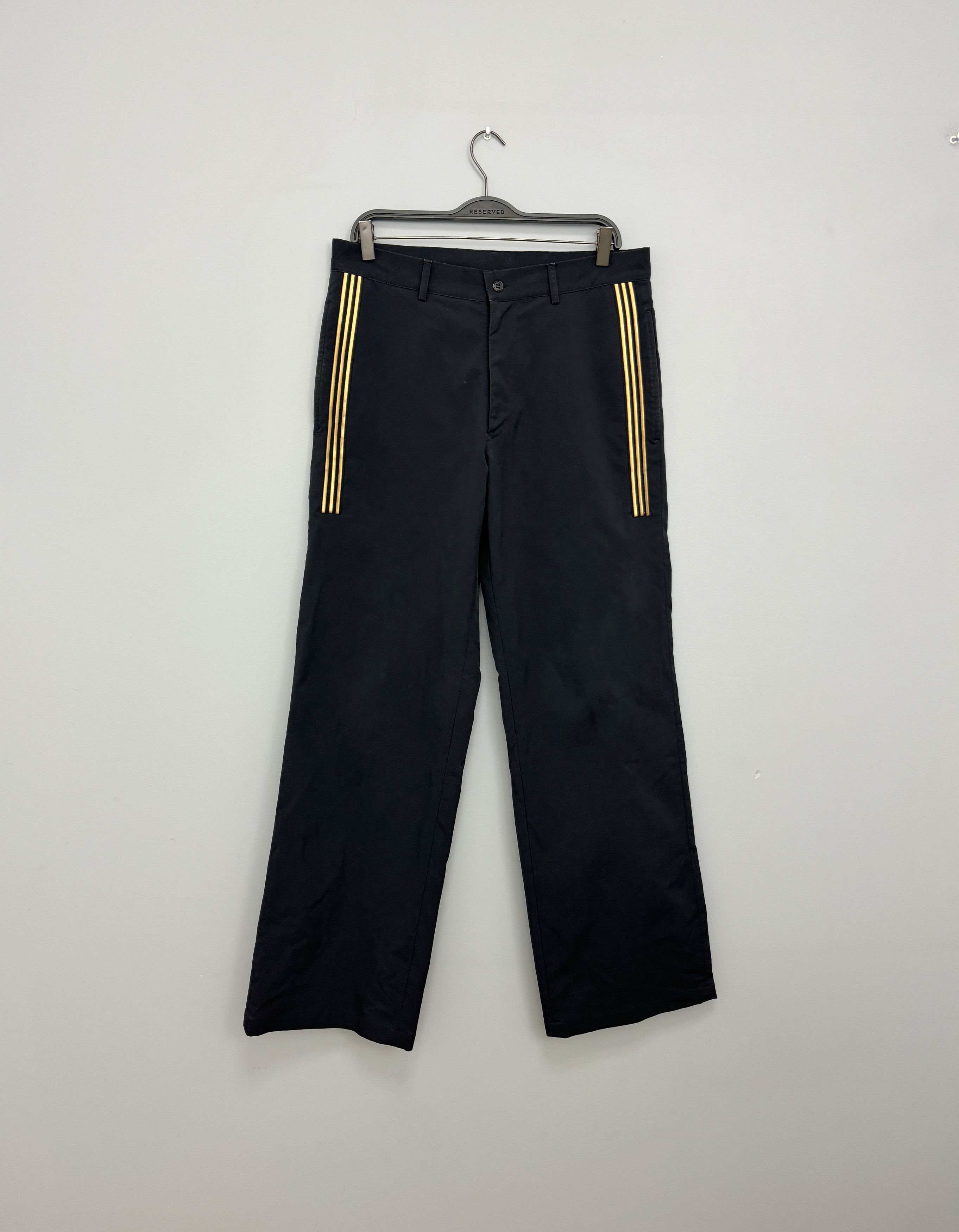Adidas Vintage 2003 Adidas Y-3 Pants Casual Gold Stripes M Size US 32 / EU 48 - 2 Thumbnail