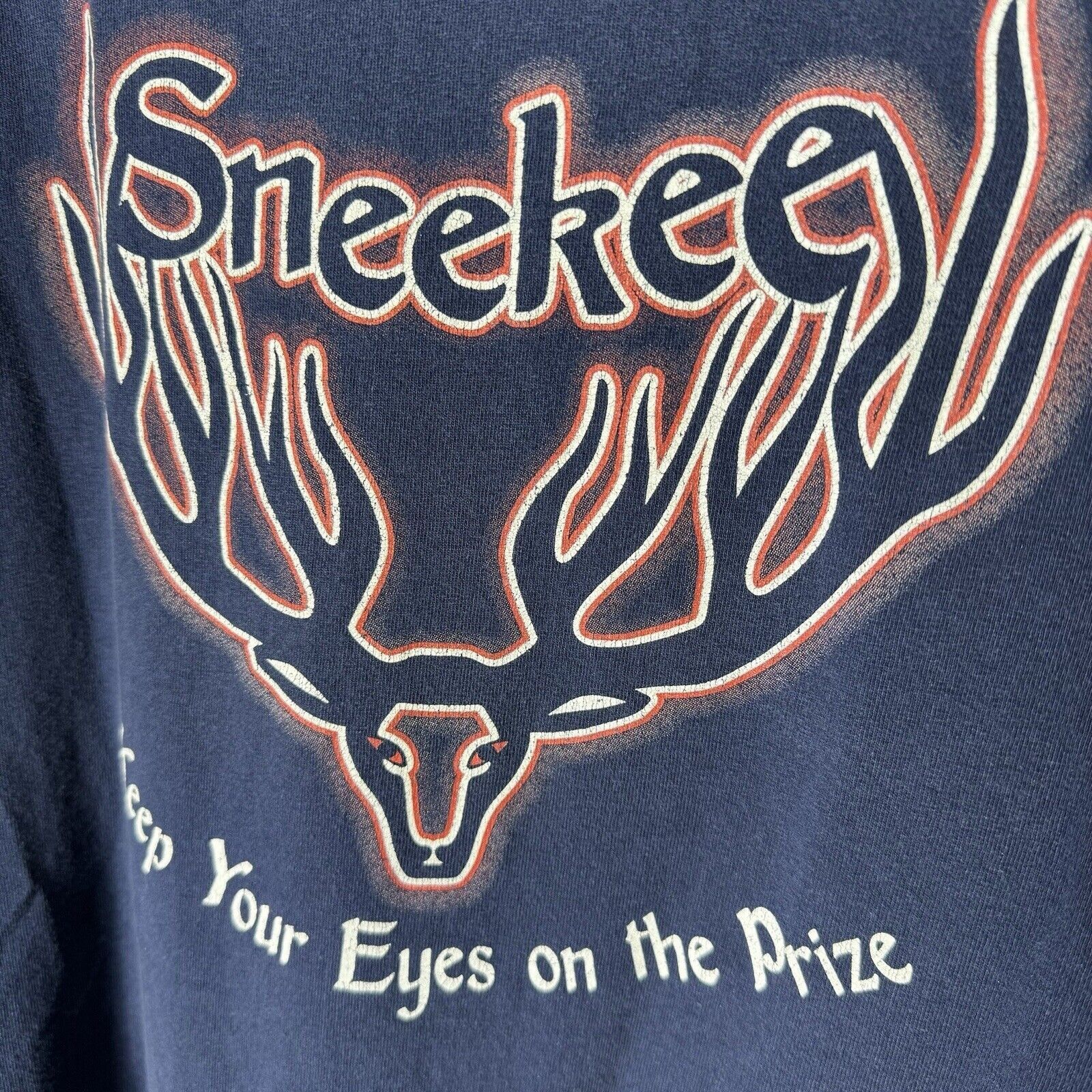 Vintage Vintage Sneekee Hunting T Shirt Mens 2XL Blue Y2k Short Slee Size US XXL / EU 58 / 5 - 11 Thumbnail
