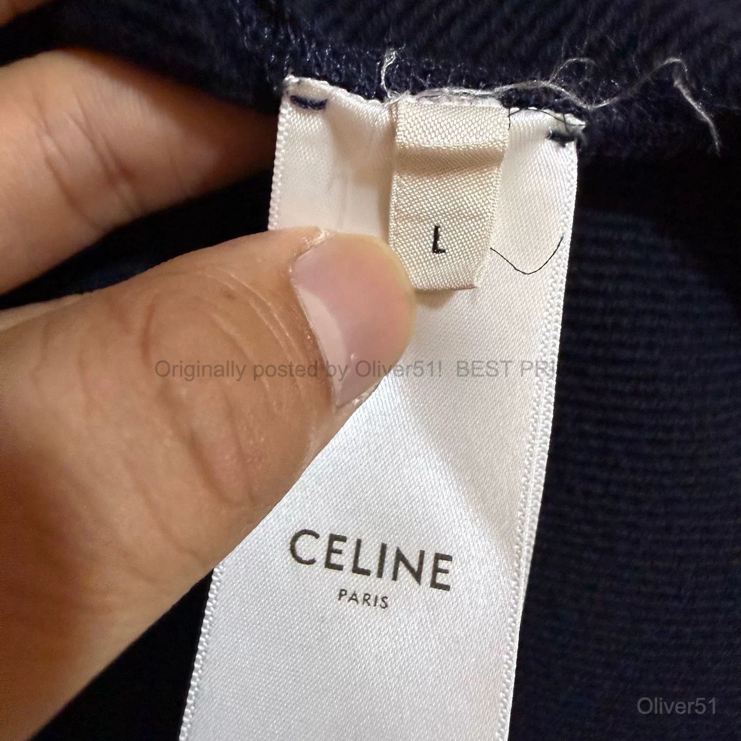 Celine Celine Anchor Slogan Logo Sweatshirt Size L BFAJNOP519 Size L / US 10 / IT 46 - 4 Thumbnail