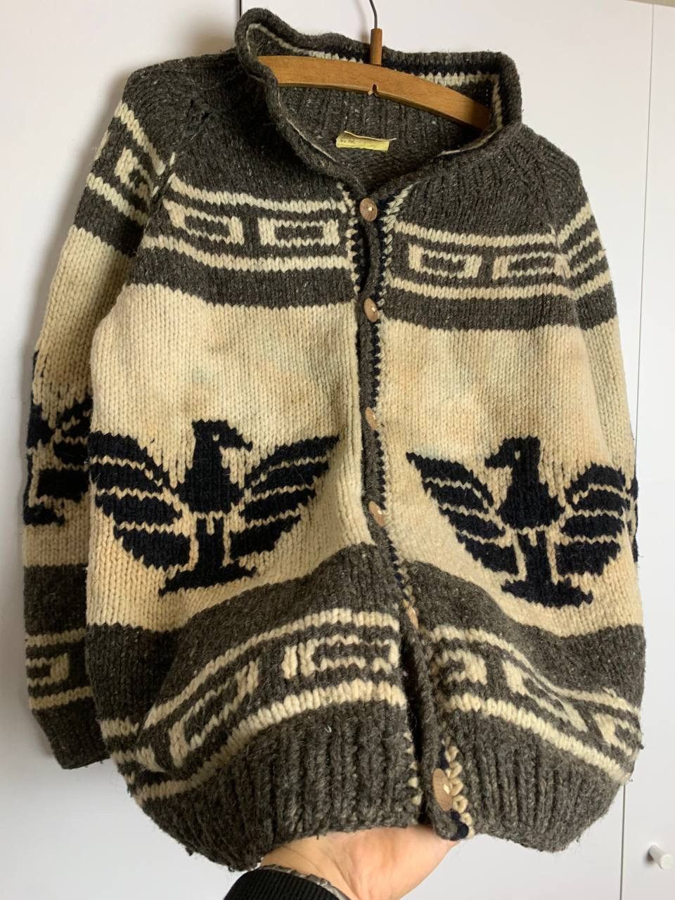 Vintage Pachamama rare aztec style wool sweater Size US L / EU 52-54 / 3 - 6 Thumbnail