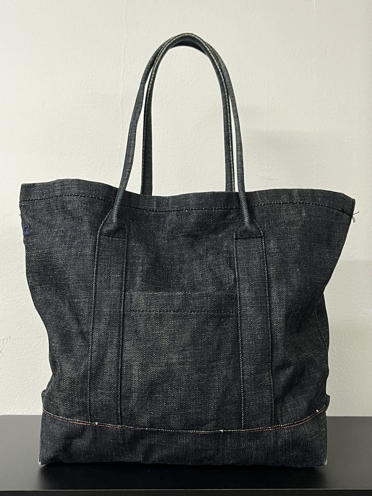 45rpm Vintage 45rpm Japan Contra Faded Raw Denim Selvedge ToteBag Size ONE SIZE - 4 Thumbnail