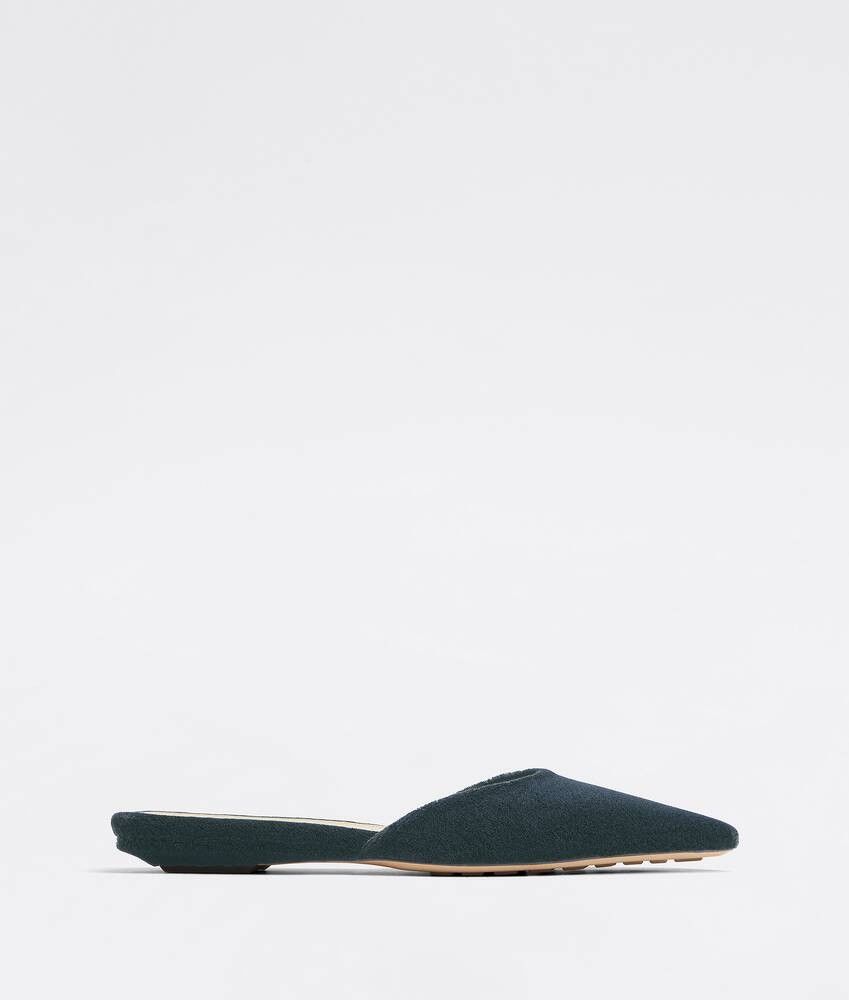 Bottega Veneta o1n1vont0325 Point Fabric Flats in Bottle Green Size US 9 / IT 39 - 1 Thumbnail