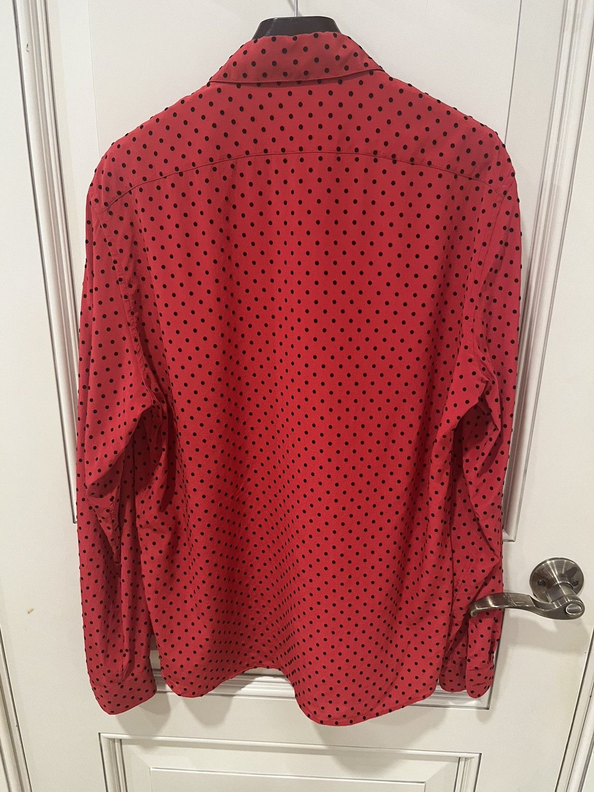 Saint Laurent Paris polka dots silk shirt collar size40 Size US M / EU 48-50 / 2 - 10 Thumbnail