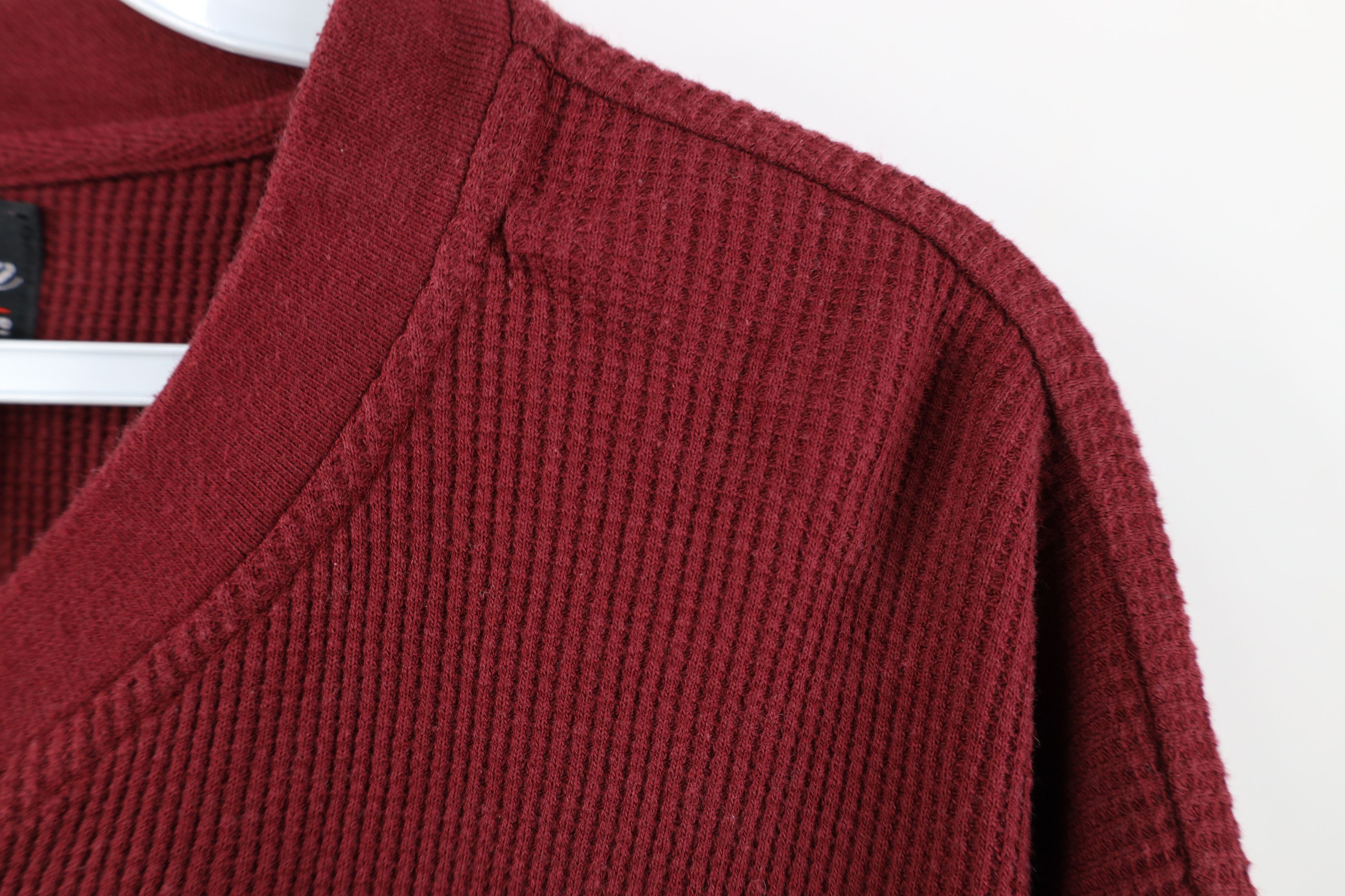 Vintage Vintage 90s Streetwear Knit Long Sleeve Henley T-Shirt Size US XXL / EU 58 / 5 - 9 Thumbnail