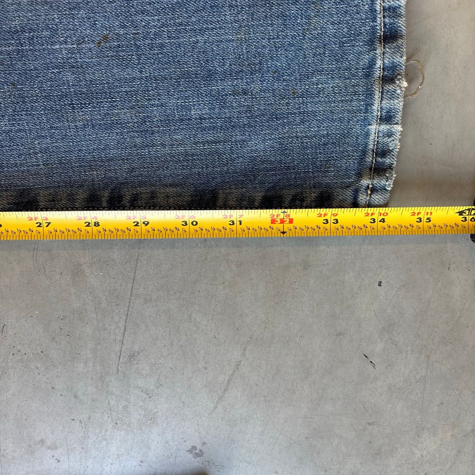 Vintage y2k faded washed bootcut distressed jeans Size US 32 / EU 48 - 3 Thumbnail