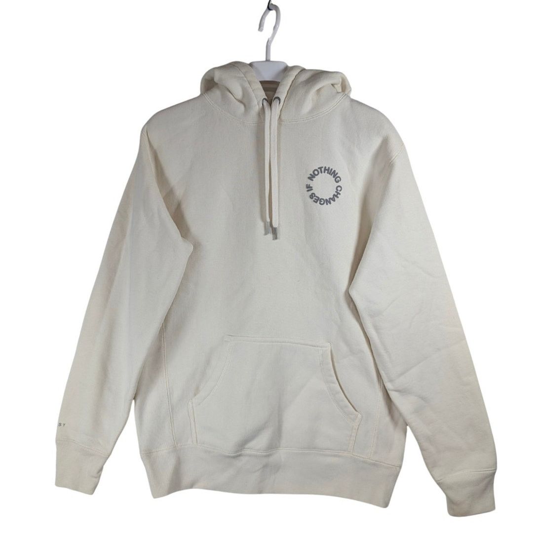 Unknown London Haerfest If Nothing Changes INC Hooded Sweatshirt White USED Size US M / EU 48-50 / 2 - 2 Thumbnail