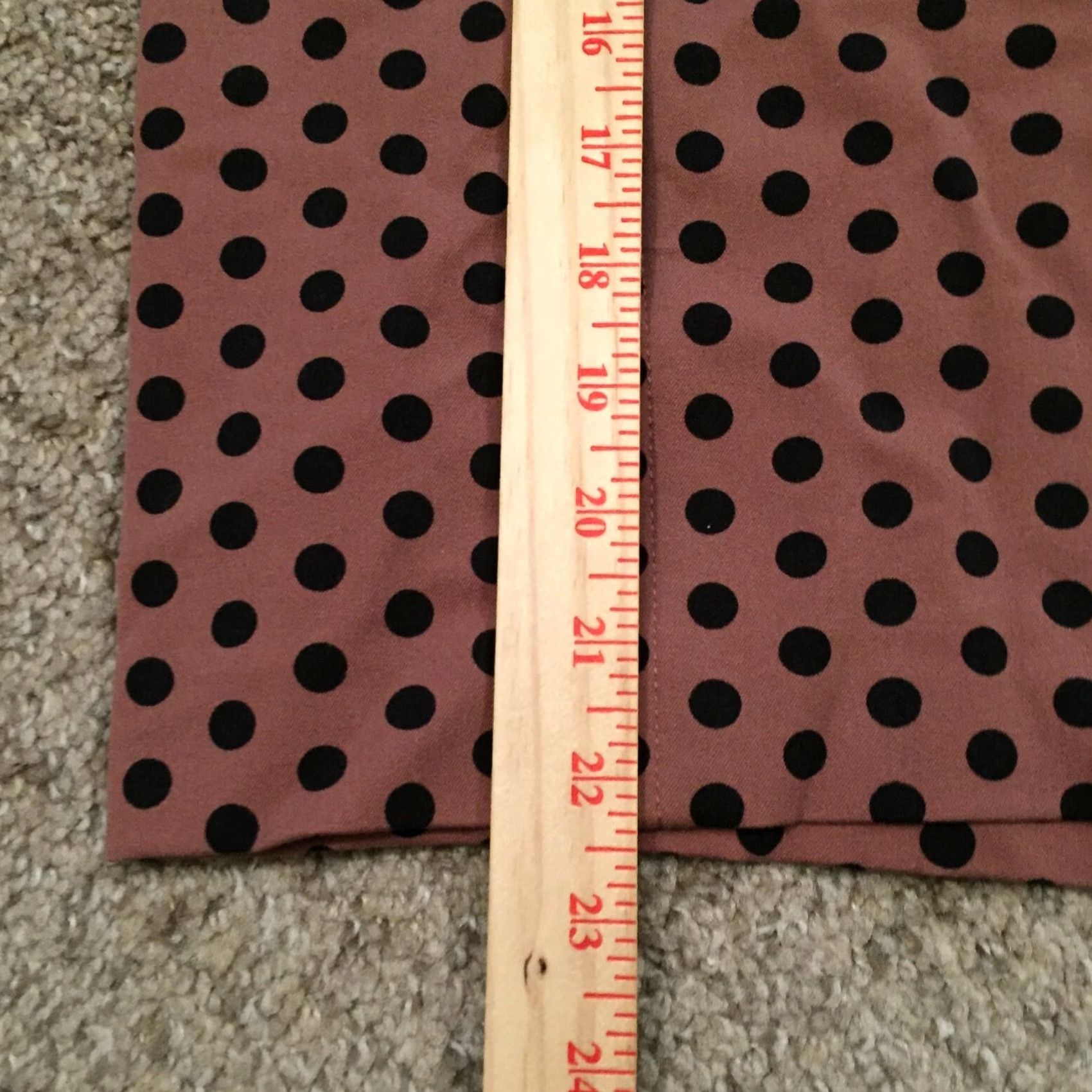 Loft LOFT Skirt Pencil Unlined 6 Pink Black Polka Dot Cotton Blend Knee Length Women Regular Straight & Style Gender: Womens End: Womens Size 28" / US 6 / IT 42 - 6 Thumbnail