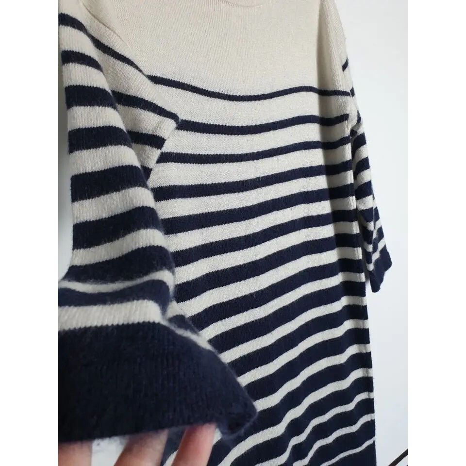 Jean Paul Gaultier Jean Paul Gaultier Lindex Casual Dress Wool Striped Size L Size L / US 10 / IT 46 - 9 Thumbnail