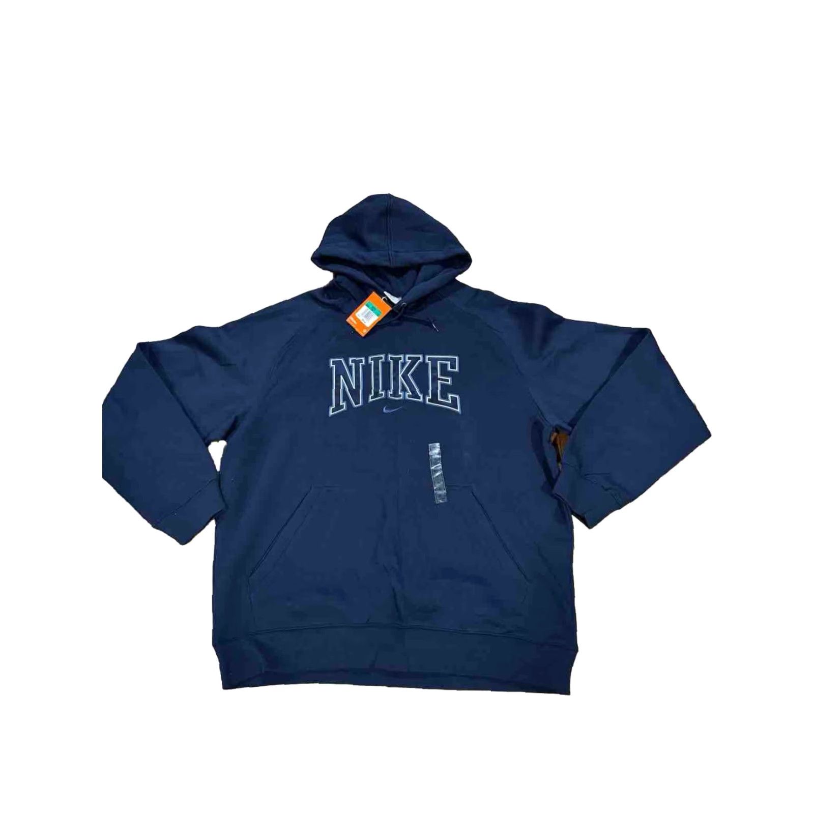 Nike VINTAGE Nike Spellout Logo Pullover Hoodie Mens XL Navy Blue Deadstock 2007 Size US XL / EU 56 / 4 - 2 Thumbnail