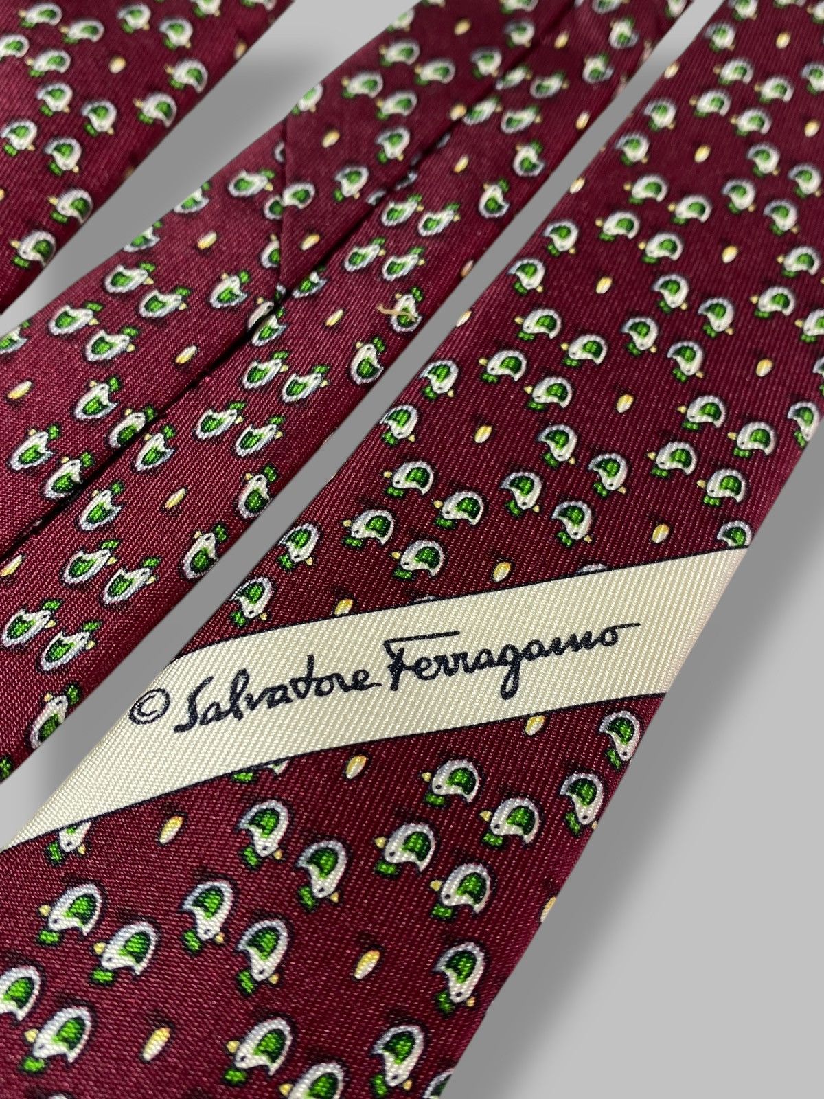 Salvatore Ferragamo Salvatore Ferragamo Vintage Silk Tie Monogram Size ONE SIZE - 17 Thumbnail