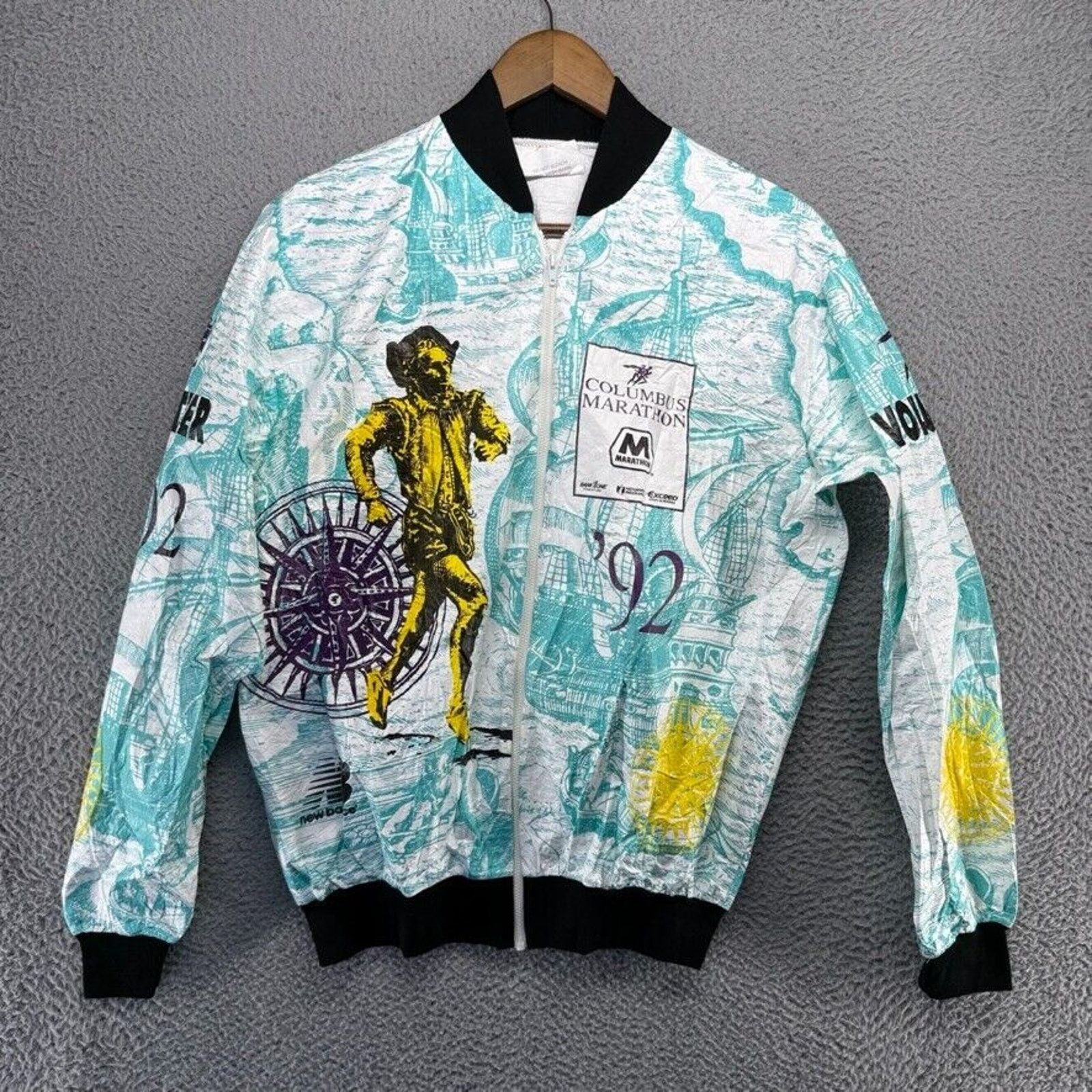 New Balance Vintage Columbus Marathon Jacket Mens Medium New Balance 90s Size US M / EU 48-50 / 2 - 1 Thumbnail