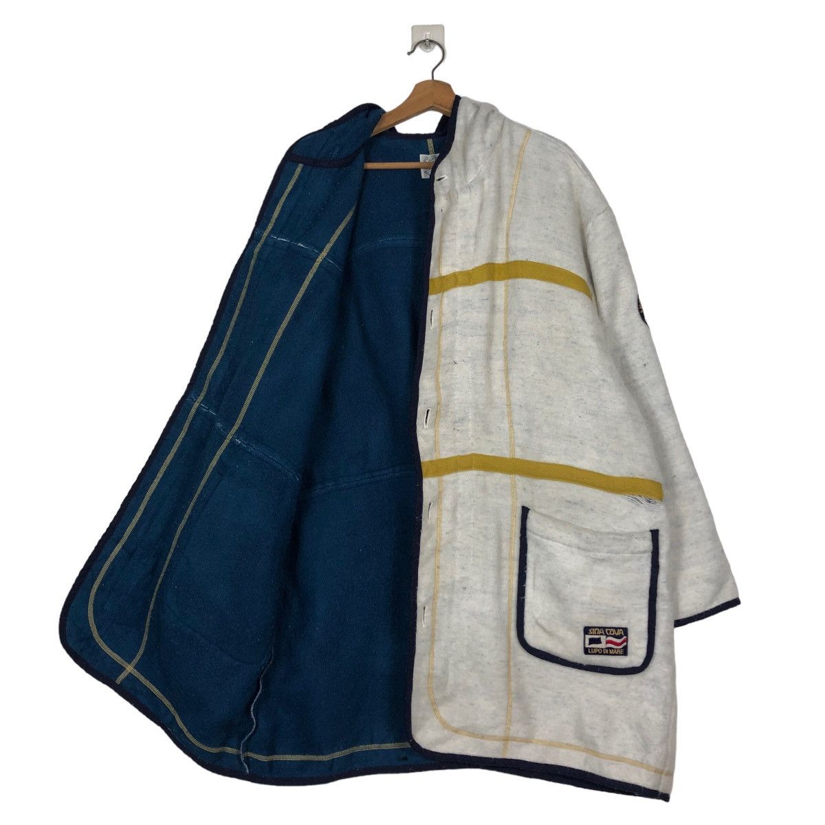 45rpm 🔥Vintage Wool Jacket Lupo Di Mare Sina Cova Button Size US L / EU 52-54 / 3 - 11 Thumbnail