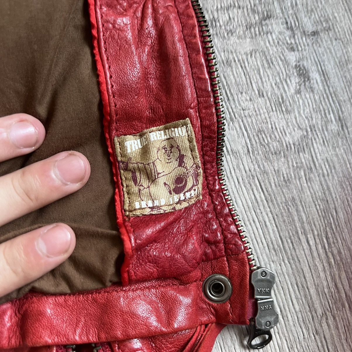 True Religion × Vintage True Religion womens Leather Jacket Size L / US 10 / IT 46 - 11 Thumbnail