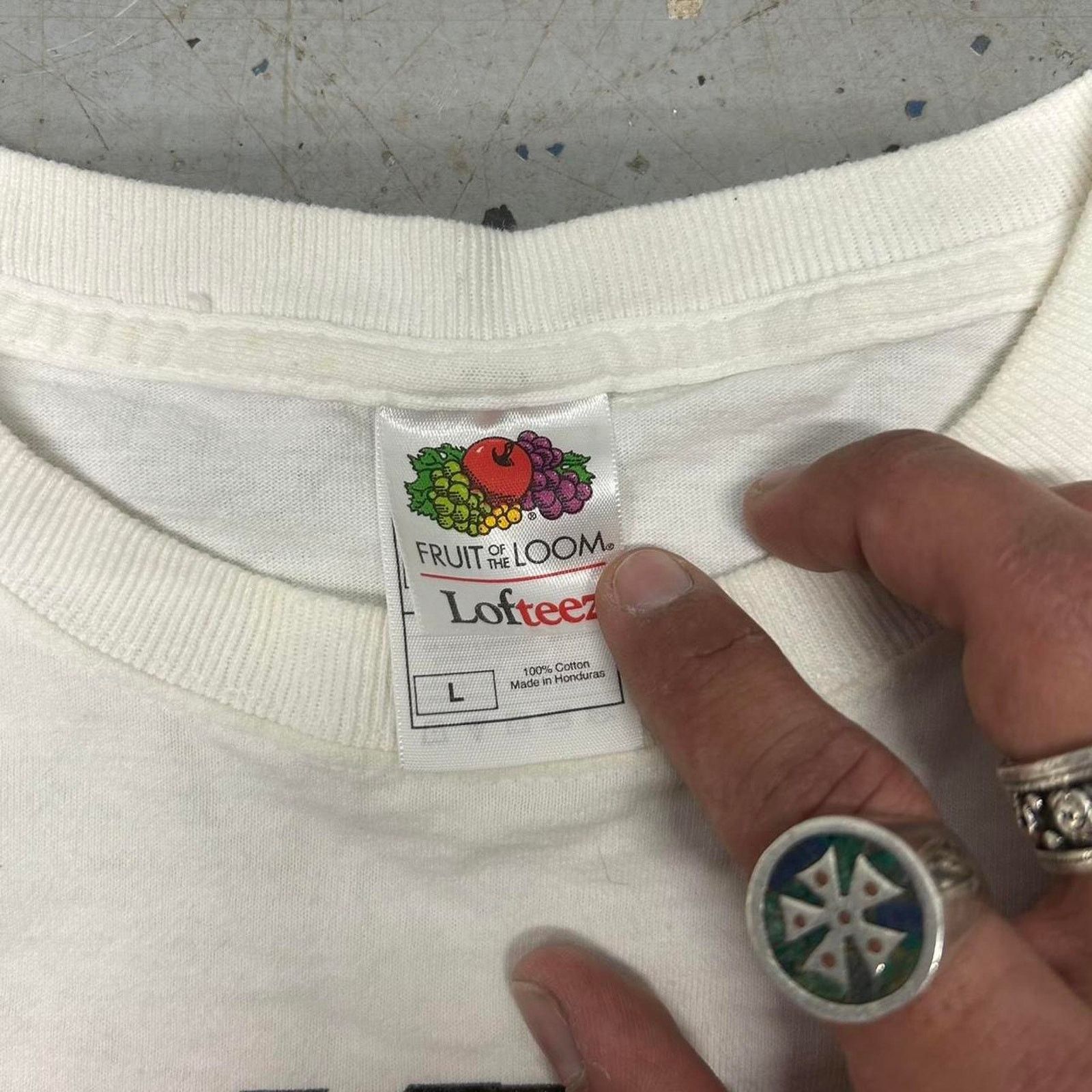 Fruit Of The Loom Y2K RCR Cruise N white cotton t-shirt Size US L / EU 52-54 / 3 - 3 Thumbnail
