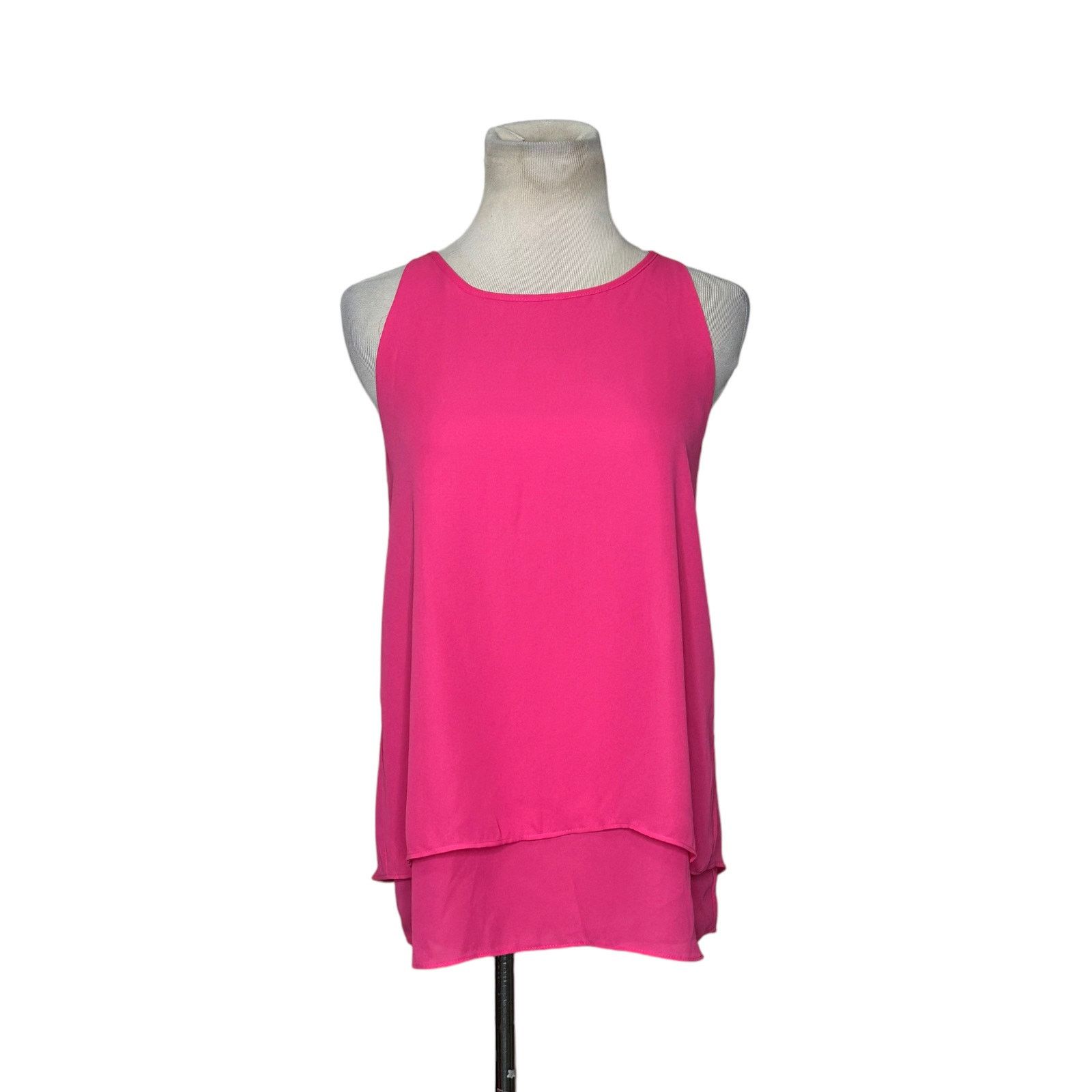 Cynthia Rowley Cynthia Rowley Barbie pink layered sleeveless blouse size XS Size XS / US 0-2 / IT 36-38 - 10 Thumbnail