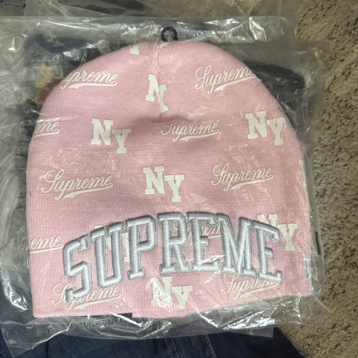 Supreme New Era Monogram Beanie (SS26) Size ONE SIZE - 2 Thumbnail