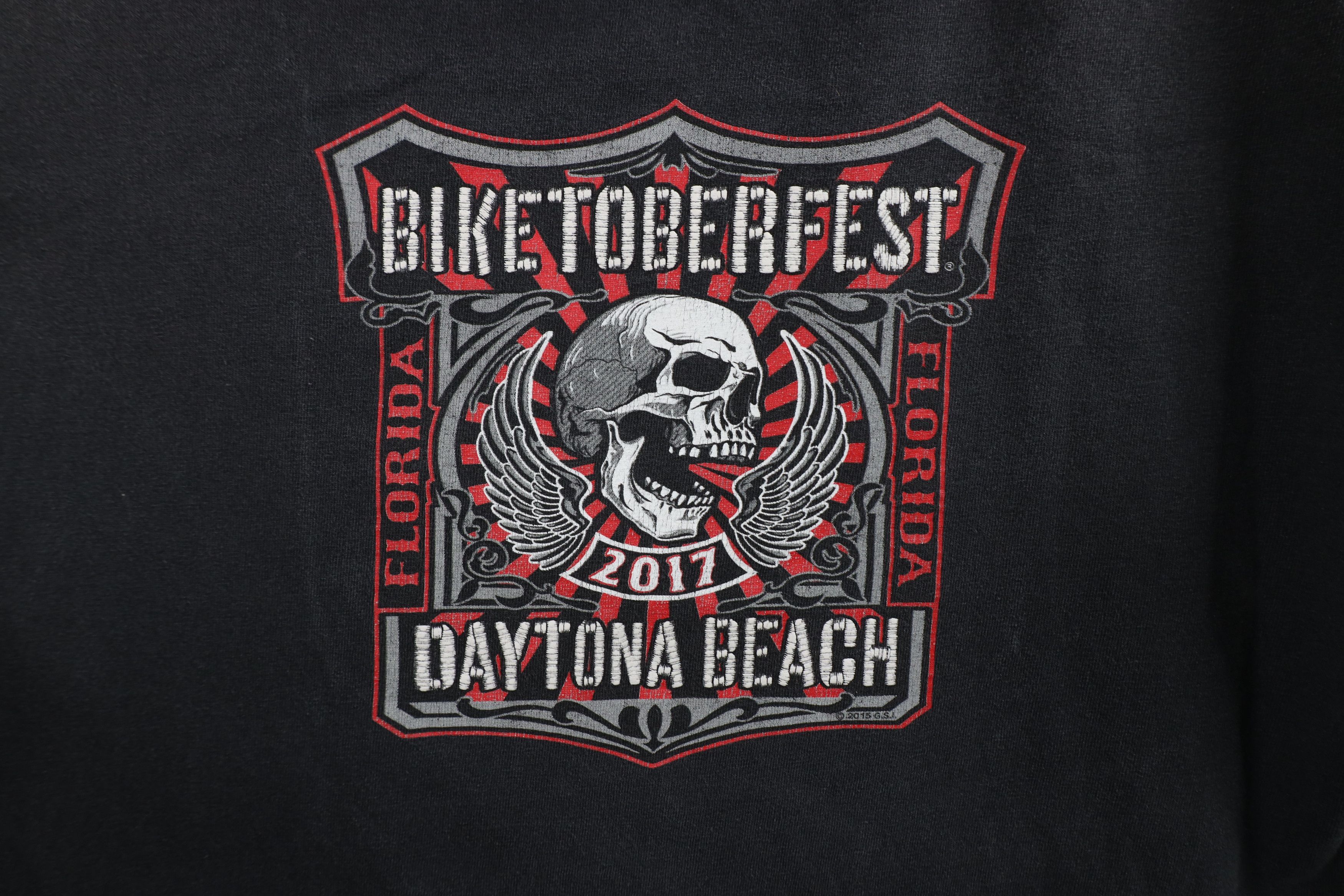 Vintage Vintage Y2K Biketoberfest Skeleton Long Sleeve T-Shirt Black Size US L / EU 52-54 / 3 - 5 Thumbnail