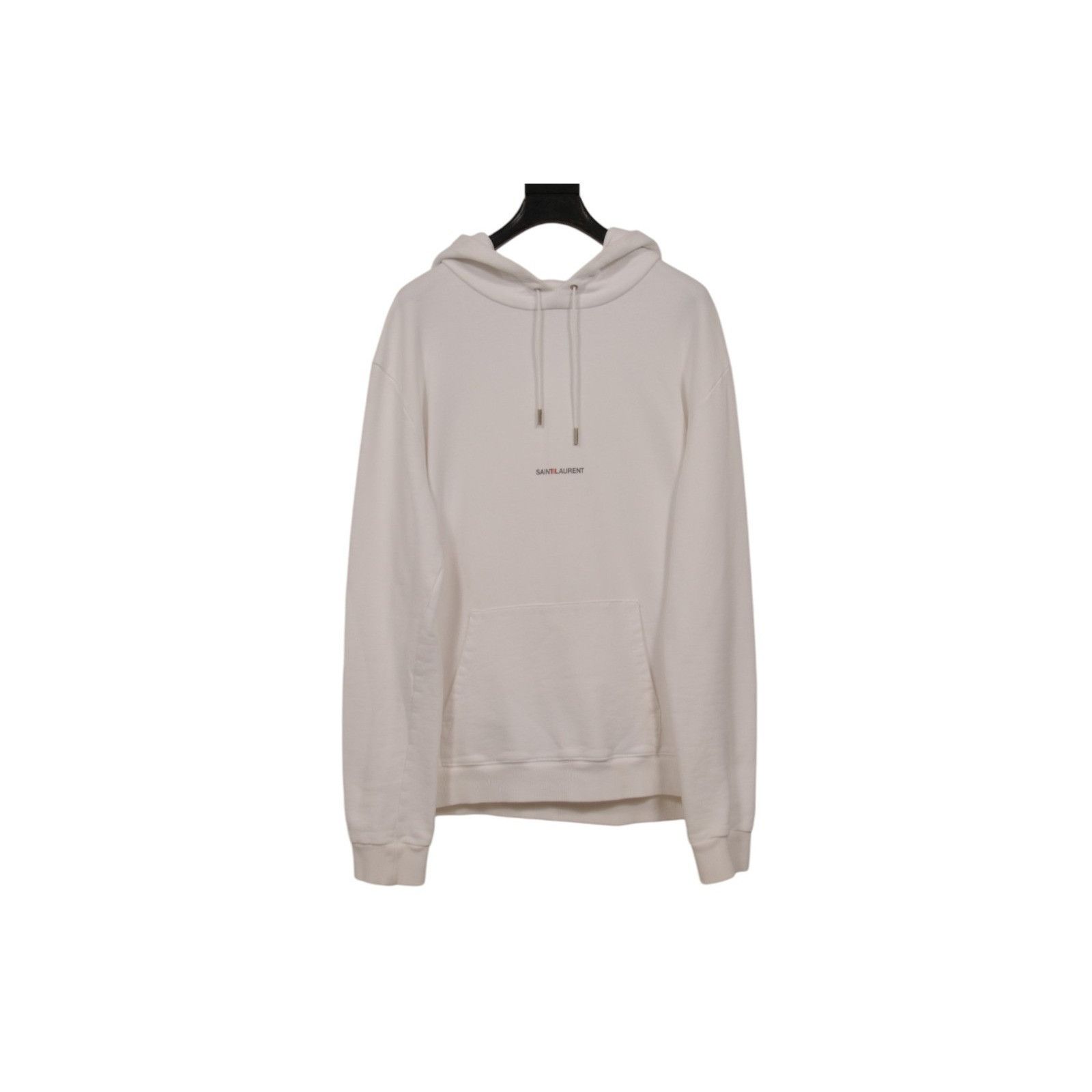 Saint Laurent Paris Logo Hoodie White Black Red Size US L / EU 52-54 / 3 - 10 Thumbnail
