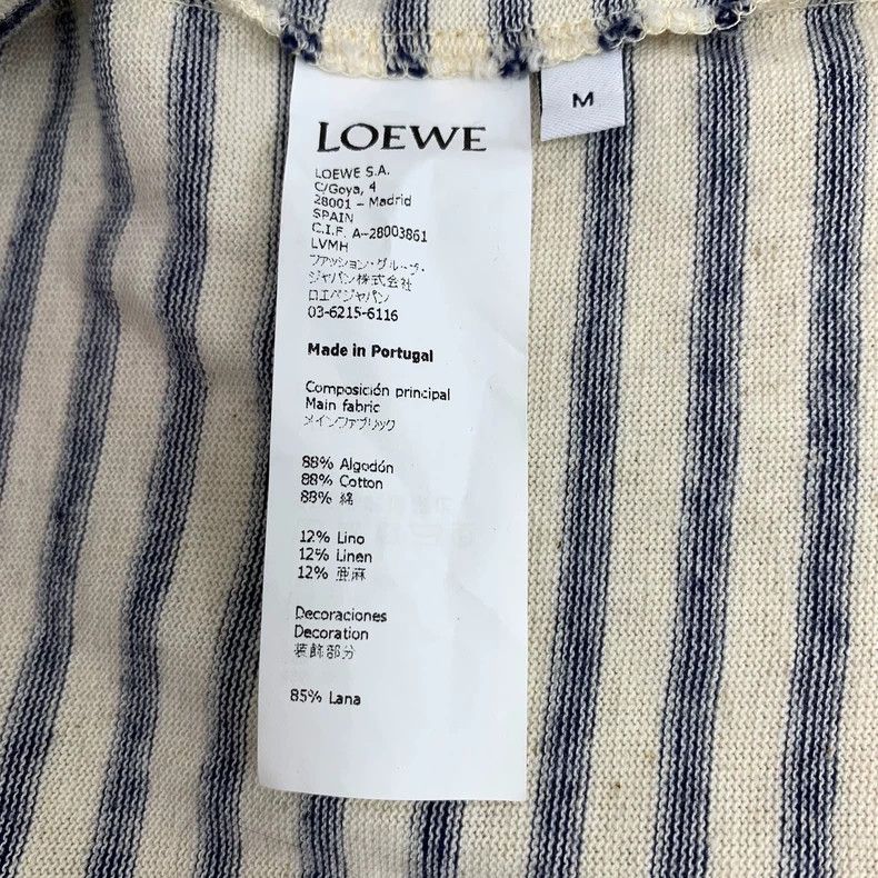Loewe LOEWE Embroidered lettered fleece striped wool round neck Size M / US 6-8 / IT 42-44 - 6 Thumbnail