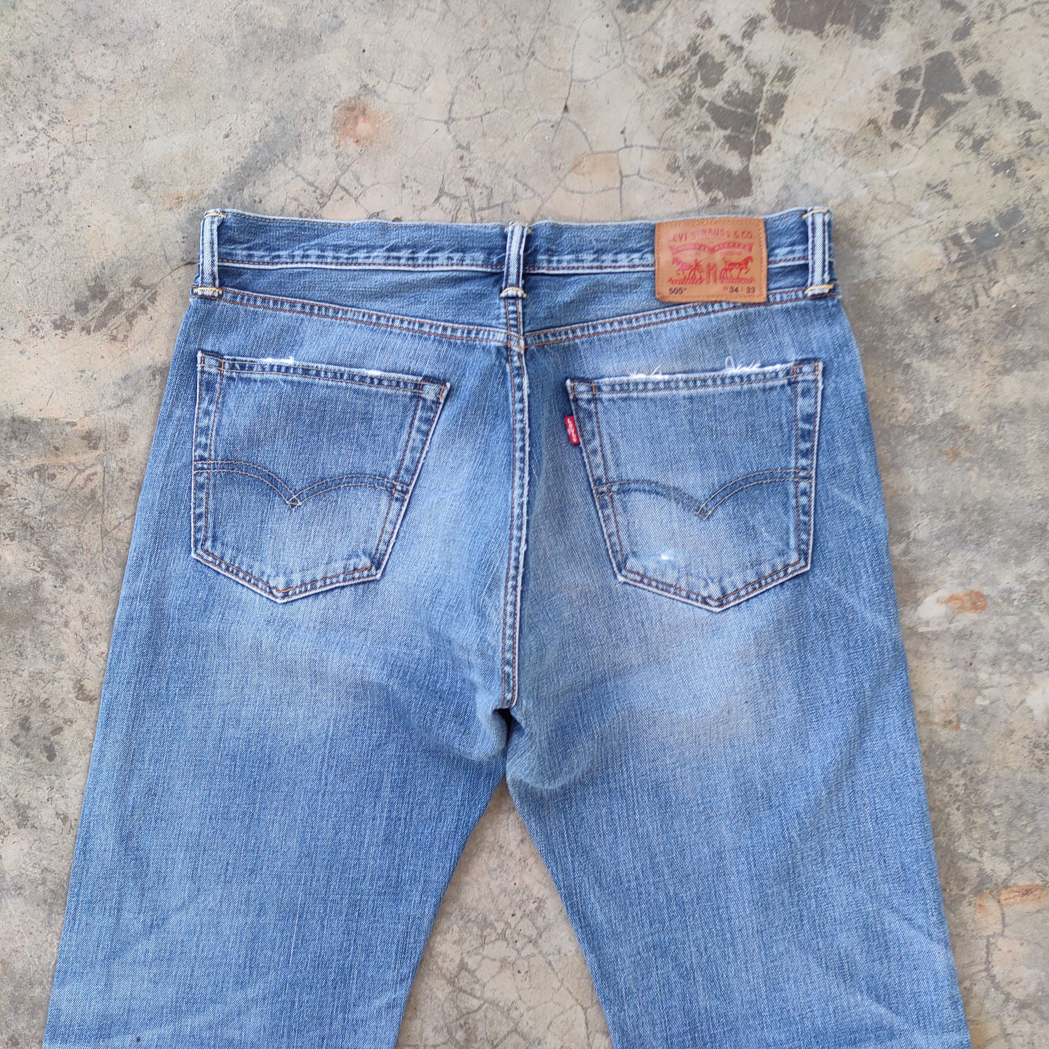 Levi's Vintage Clothing VINTAGE LEVI'S 505 RIPPED DENIM JEANS PANTS Size US 36 / EU 52 - 9 Thumbnail