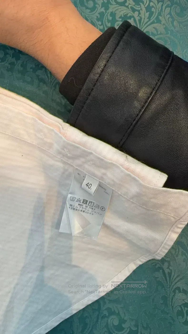 Thom Browne Thom Browne Pink Striped Long-Sleeve Shirt with Cuff Tabs Size US XXS / EU 40 - 3 Thumbnail