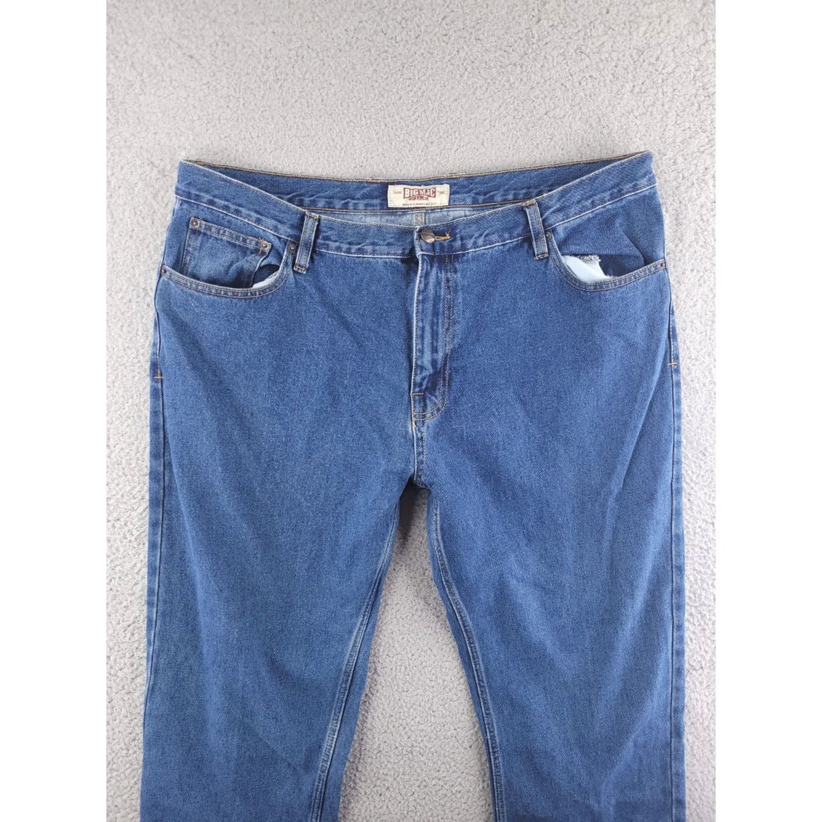 Vintage Big Mac Jeans Mens 40x25 Blue Denim Cropped Cropped Workwear Crop Denim Jeans 40 Mens Blue Size US 40 / EU 56 - 3 Thumbnail