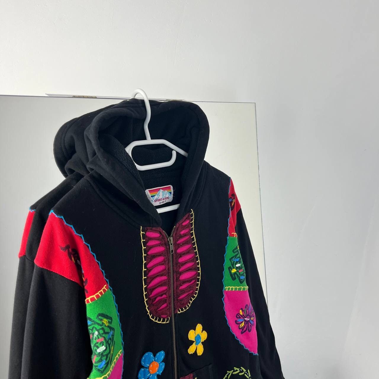 Vintage Zip Hoodie Vintage Avant Garde Art Designer Y2k Style Size L / US 10 / IT 46 - 2 Thumbnail