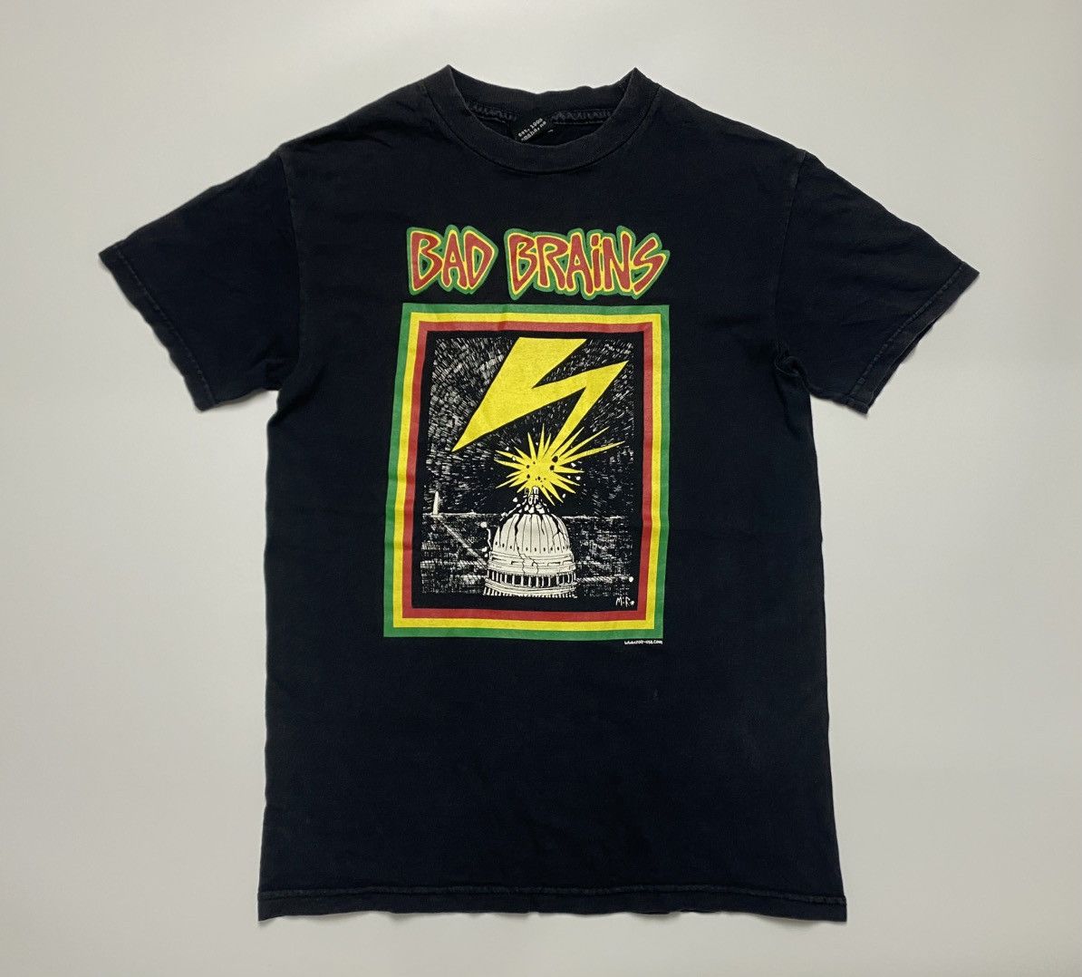 Band Tees Vintage 90s Bad Brains Band Capitol DC Bolt Tee Size US M / EU 48-50 / 2 - 1 Thumbnail
