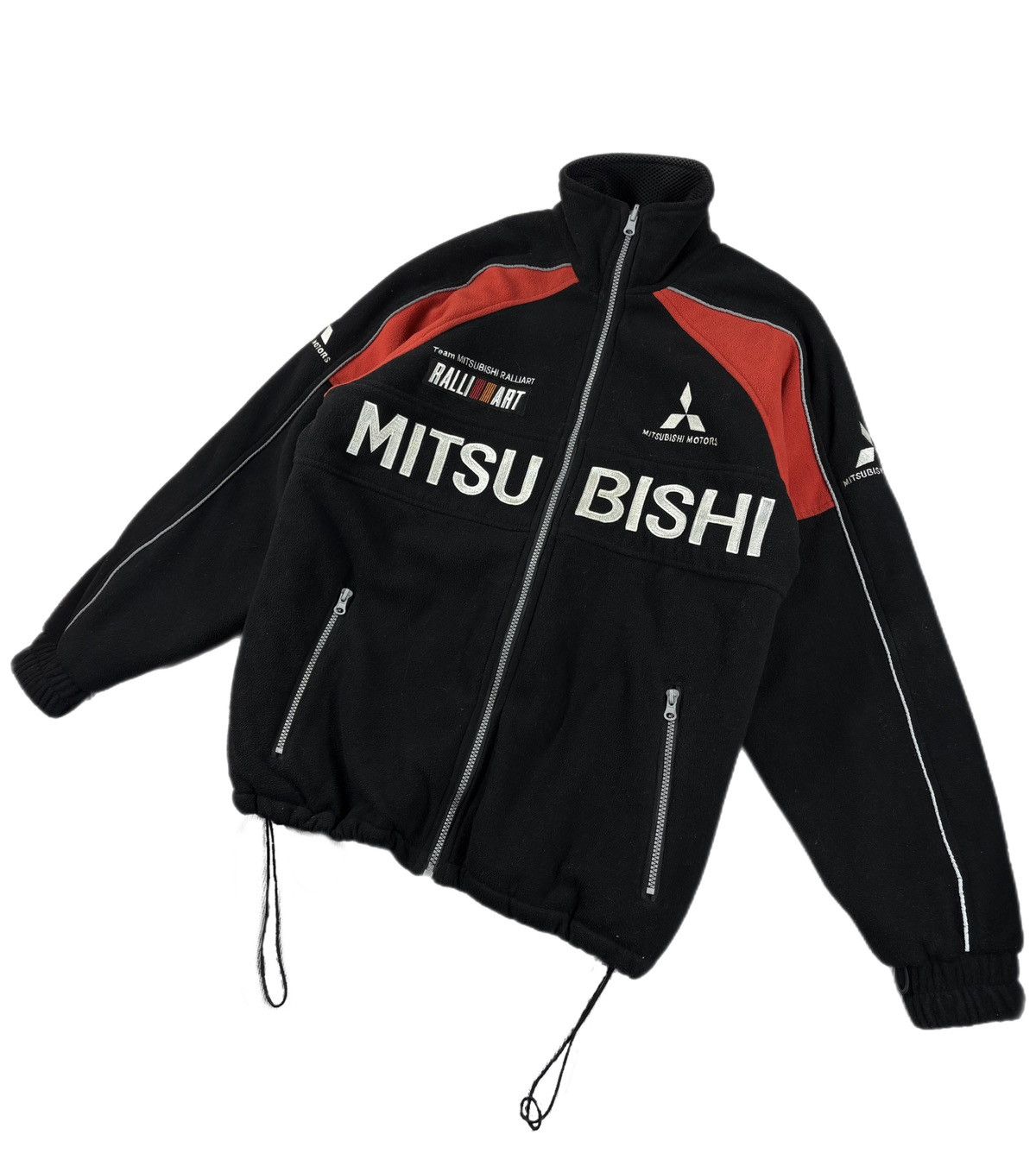 Japanese Brand Mitsubishi RALLIART fleece racing jacket vintage Size US M / EU 48-50 / 2 - 2 Thumbnail