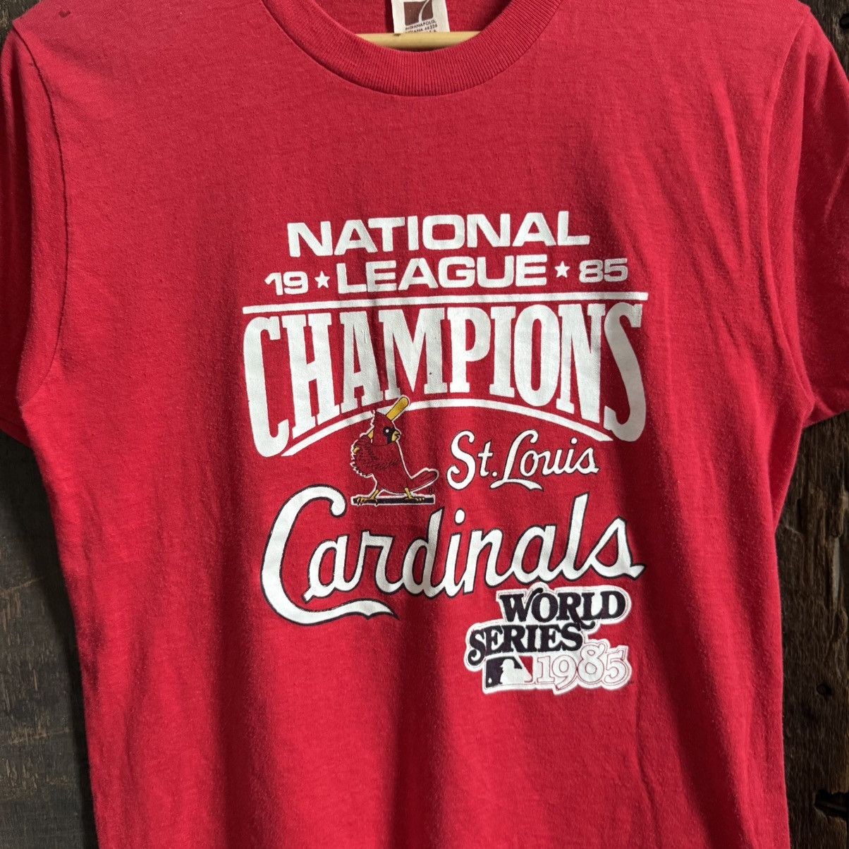 Logo 7 Vintage Logo 7 Cardinals World Series Champ 1985 Tshirt Size US S / EU 44-46 / 1 - 2 Thumbnail