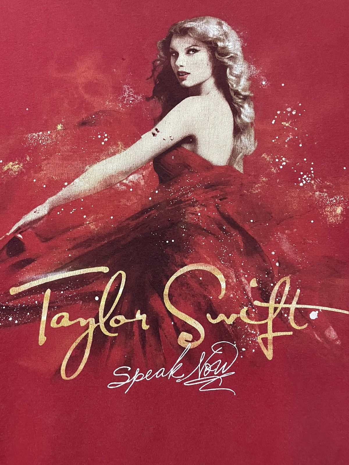 Vintage Vintage Orignal Taylor Swift Speak Now Tour Distressed Tee Size US M / EU 48-50 / 2 - 7 Thumbnail
