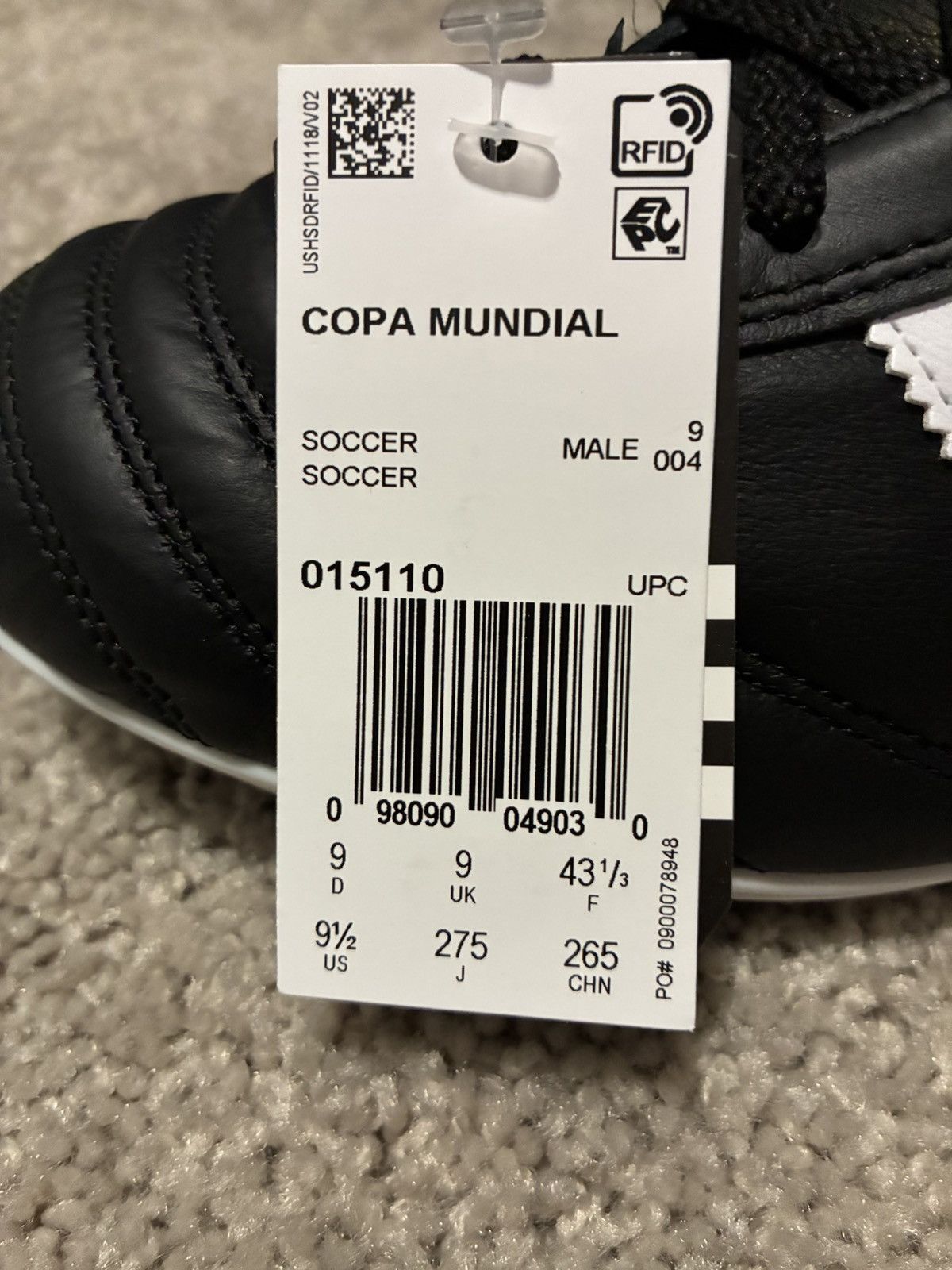 Adidas Copa Mundial Soccer Cleats Size US 9.5 / EU 42-43 - 5 Thumbnail