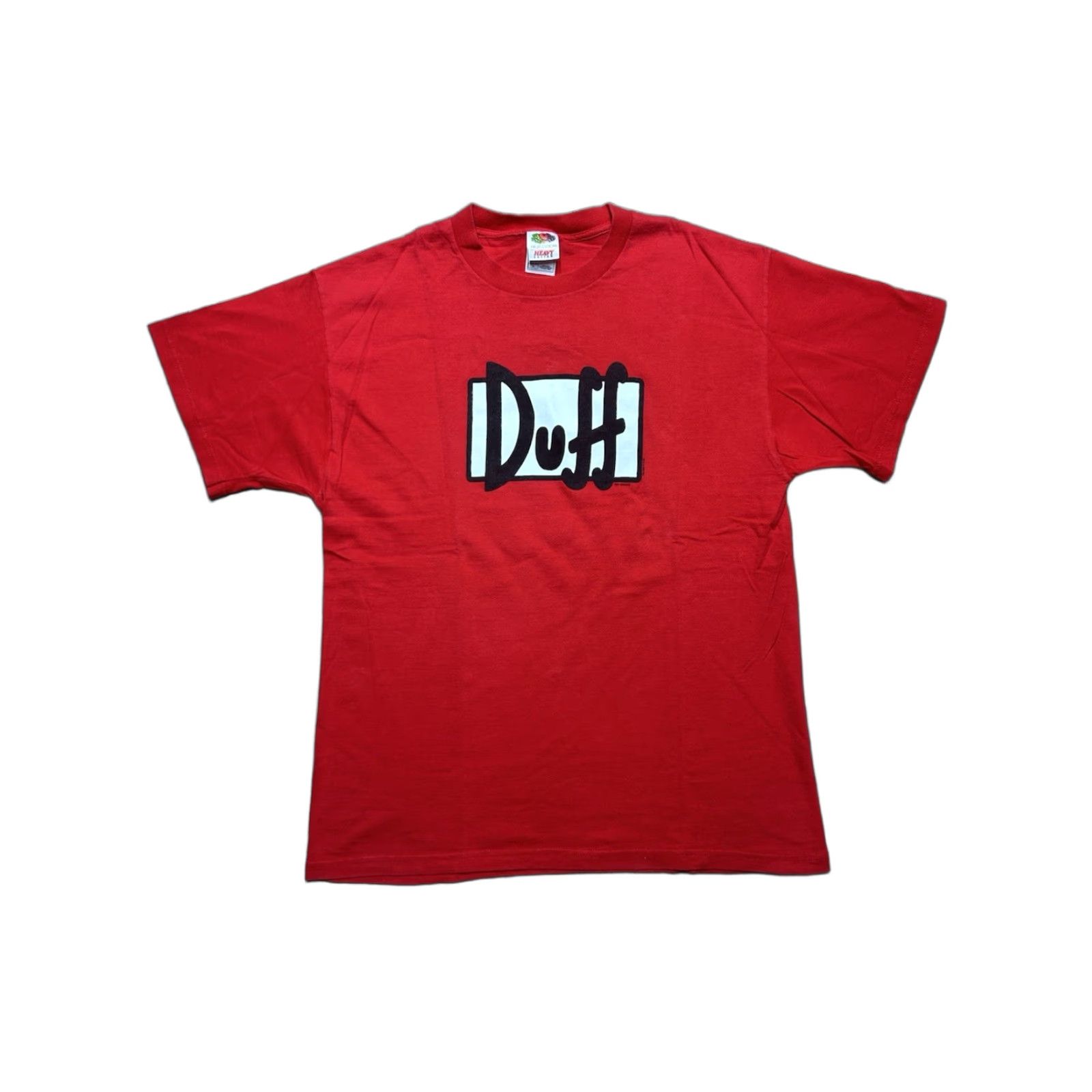 Vintage VINTAGE The Simpsons Duff beer t shirt Cartoon Men L Red Duff beer the Simpsons Homer tv show promo 90s Mens Size US L / EU 52-54 / 3 - 1 Thumbnail
