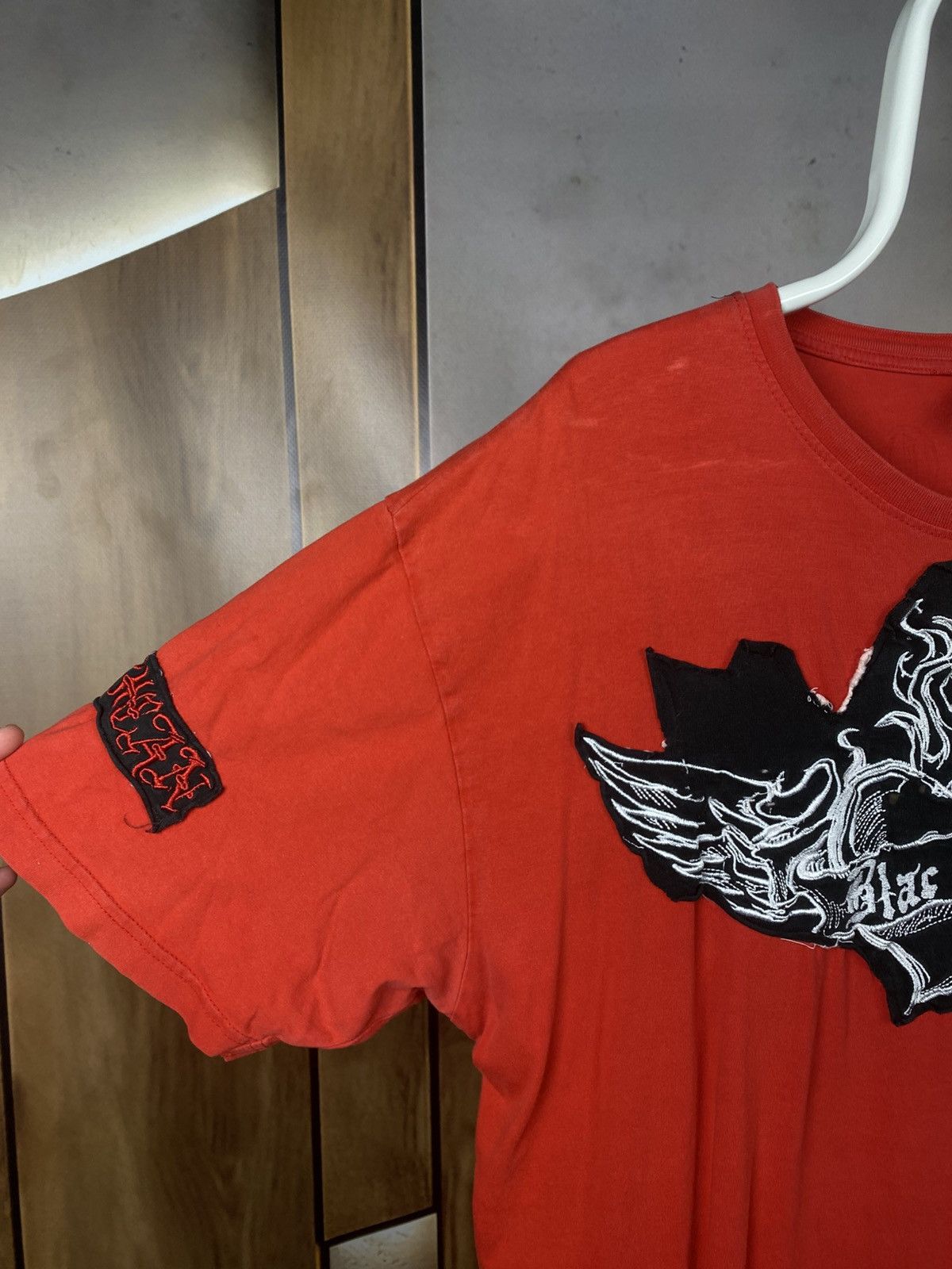 Vintage 🫀Vintage T-Shirt Blac Label Patchwork Rock Band Y2K VTG Tee🫀 Size US XXL / EU 58 / 5 - 6 Thumbnail