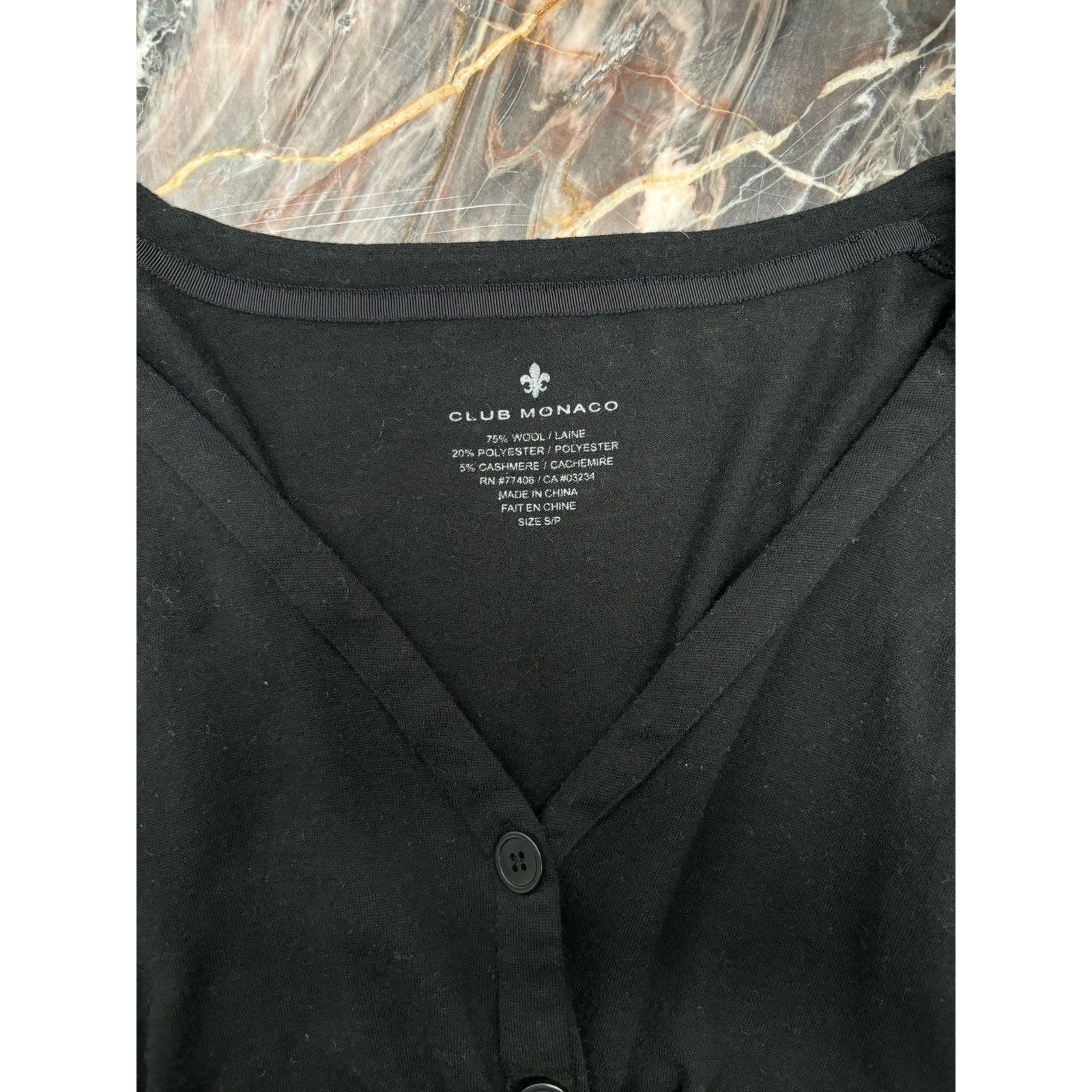 Club Monaco Club Monaco black soft button down cardigan Size S / US 4 / IT 40 - 5 Thumbnail