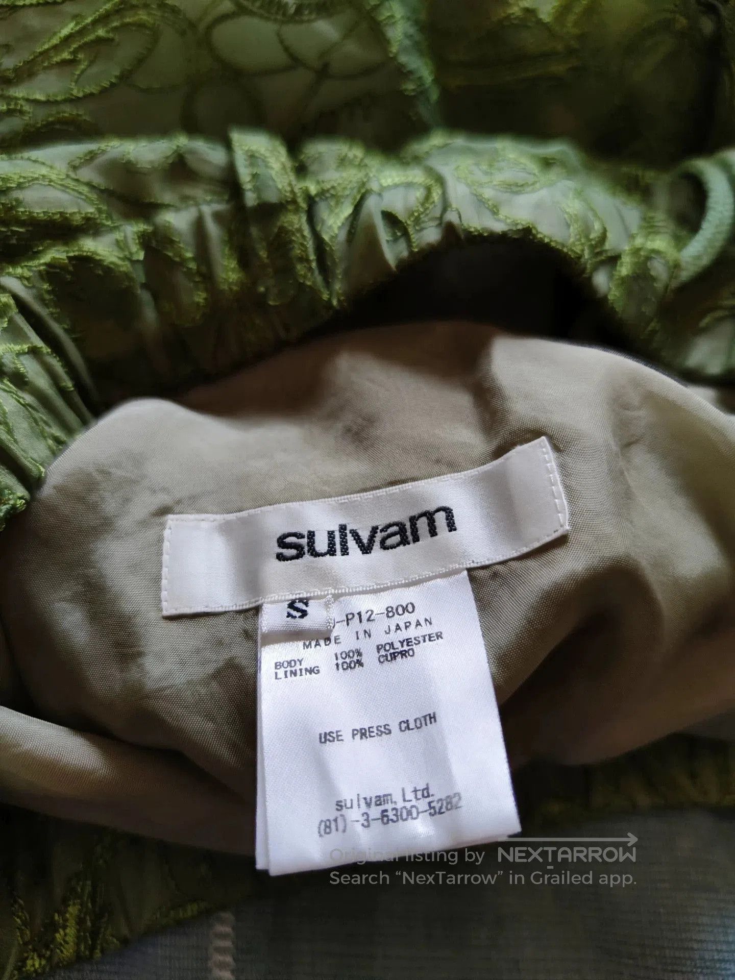 Sulvam Embroidered Green Wide. Size US 26 / EU 42 - 7 Thumbnail