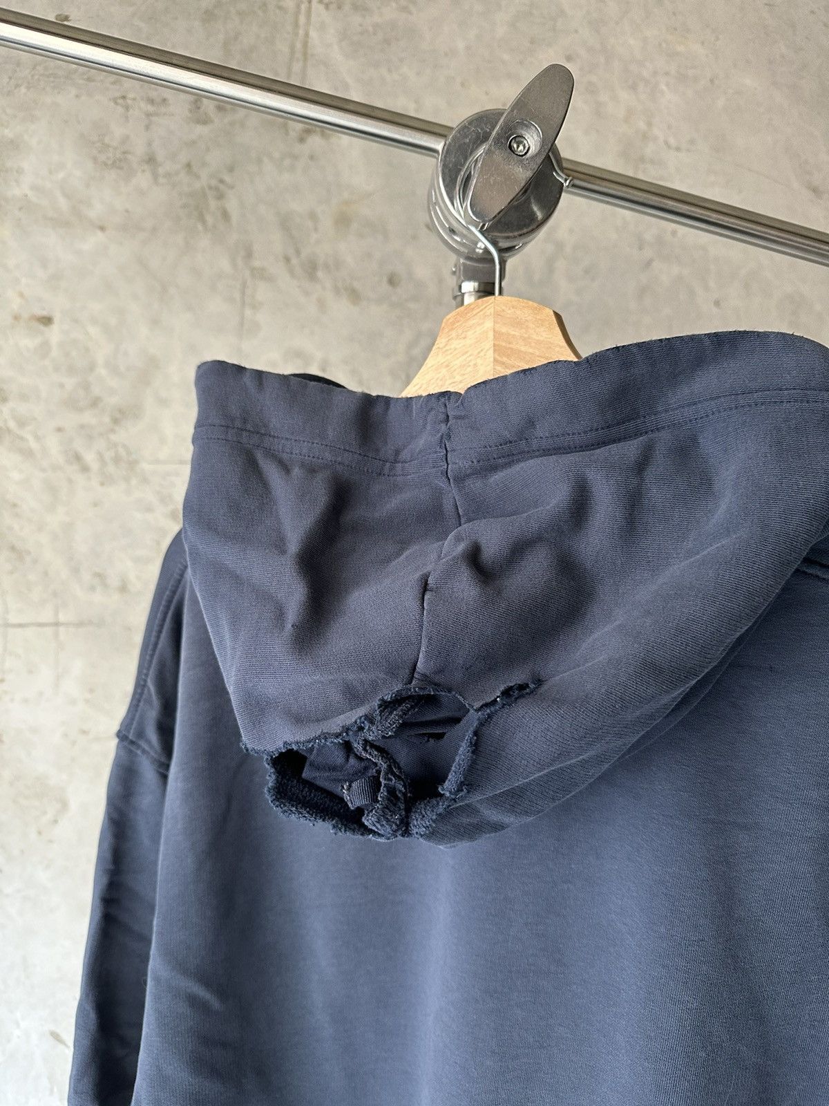 Nike Vintage Y2K Navy Blue Nike Swoosh hoodie Size US XXL / EU 58 / 5 - 5 Thumbnail