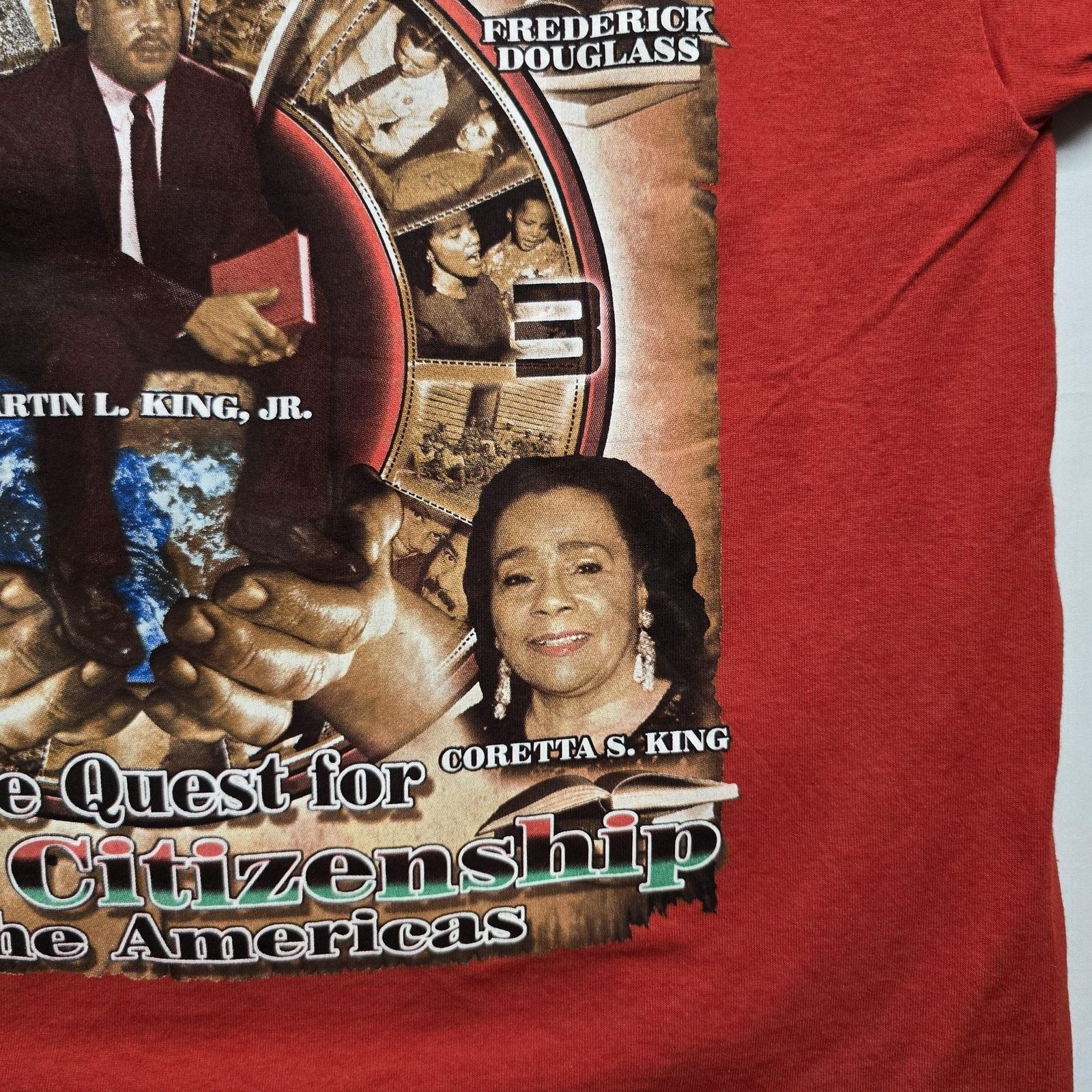 Delta Black History Timeline XL Obama MLK Rosa Parks Douglass Tee Size US XL / EU 56 / 4 - 3 Thumbnail