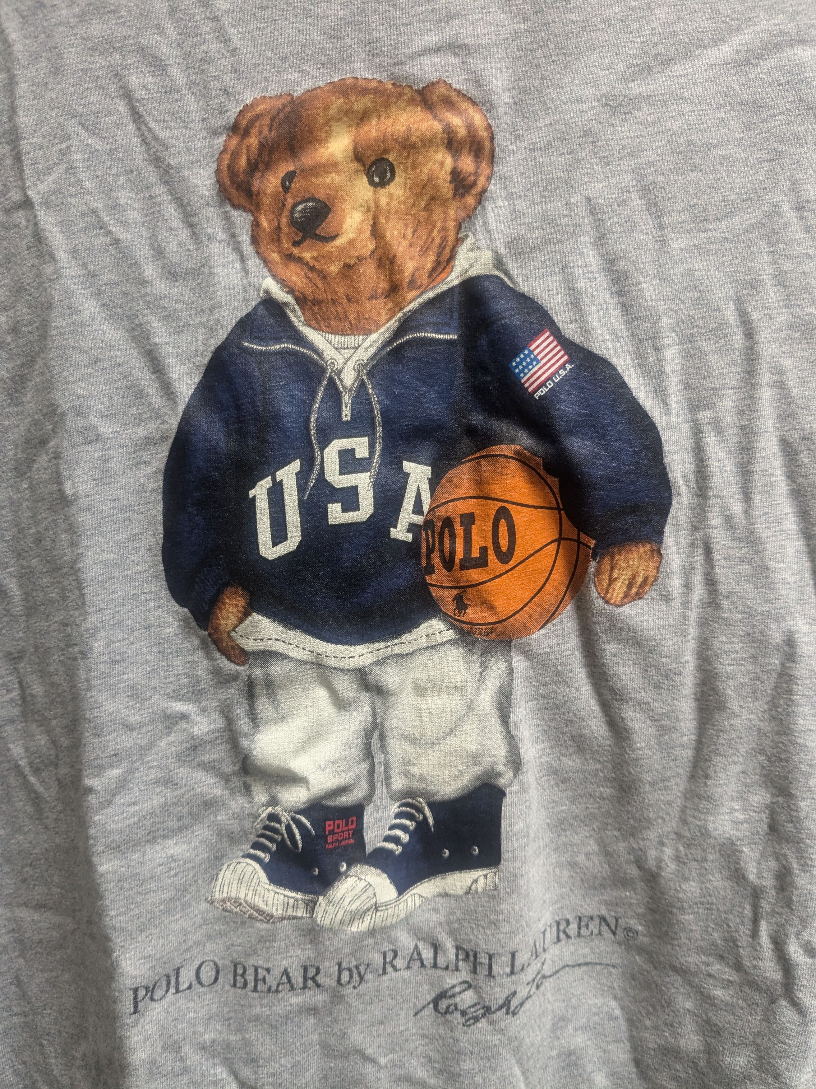 Polo Ralph Lauren polo Ralph Lauren polo bear vintage tshirt authentic Size US M / EU 48-50 / 2 - 2 Thumbnail