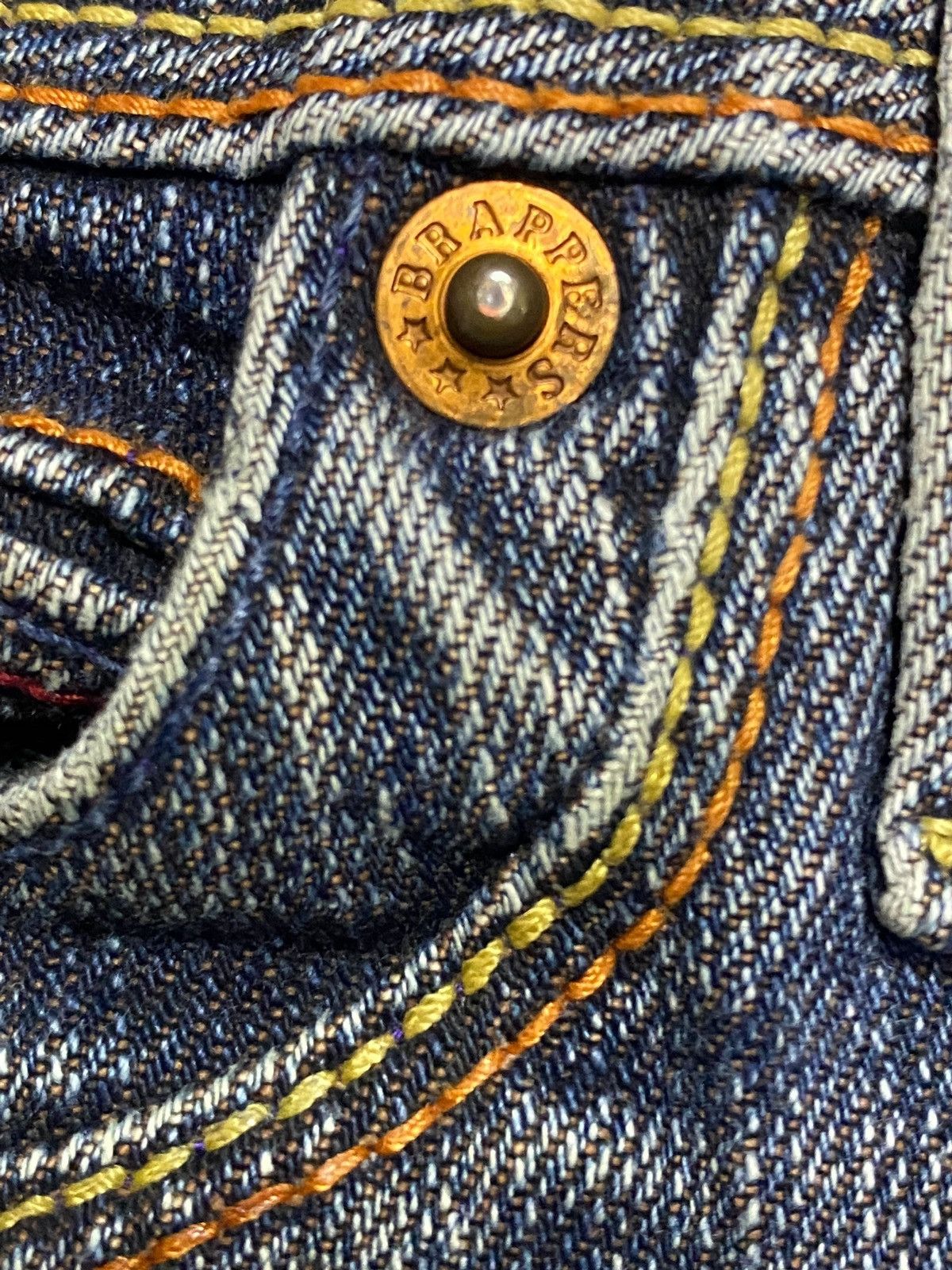 Japanese Brand Blue flared jeans with a vintage vibe #y2kfashion Size 29" - 10 Thumbnail