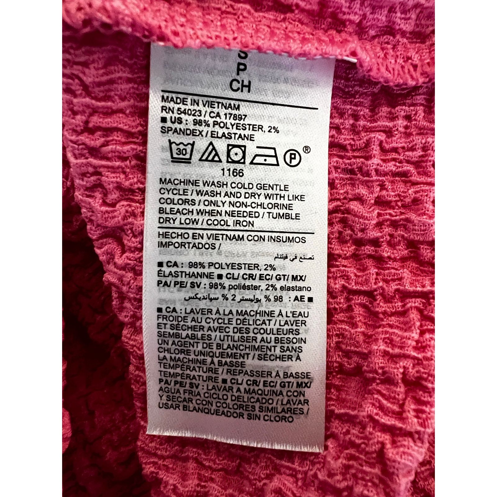 Old Navy Old Navy Pink Textured Square Neck Tank Top - Size Small Size S / US 4 / IT 40 - 5 Thumbnail