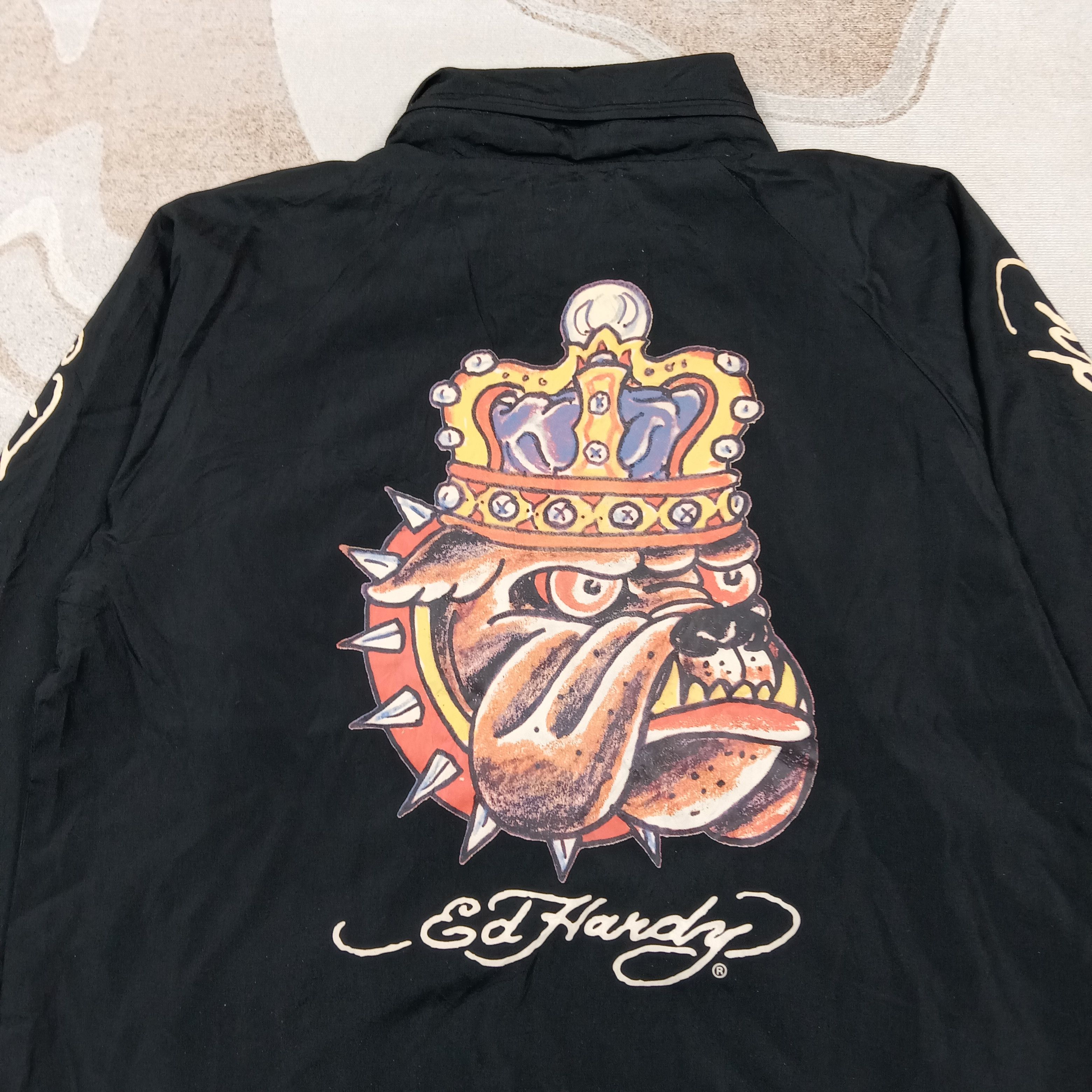 Ed Hardy Ed Hardy by Christian Audigier Windbreaker Jacket C278N24 Size US L / EU 52-54 / 3 - 2 Thumbnail