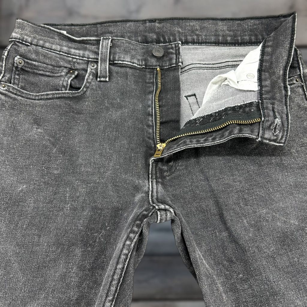Levi's Levi's 512 Jeans Slim Straight Black Denim 32x34 Men's Cotton Stretch 5-Pocket Slimming Regular Length Vintage? No Size US 32 / EU 48 - 1 Thumbnail