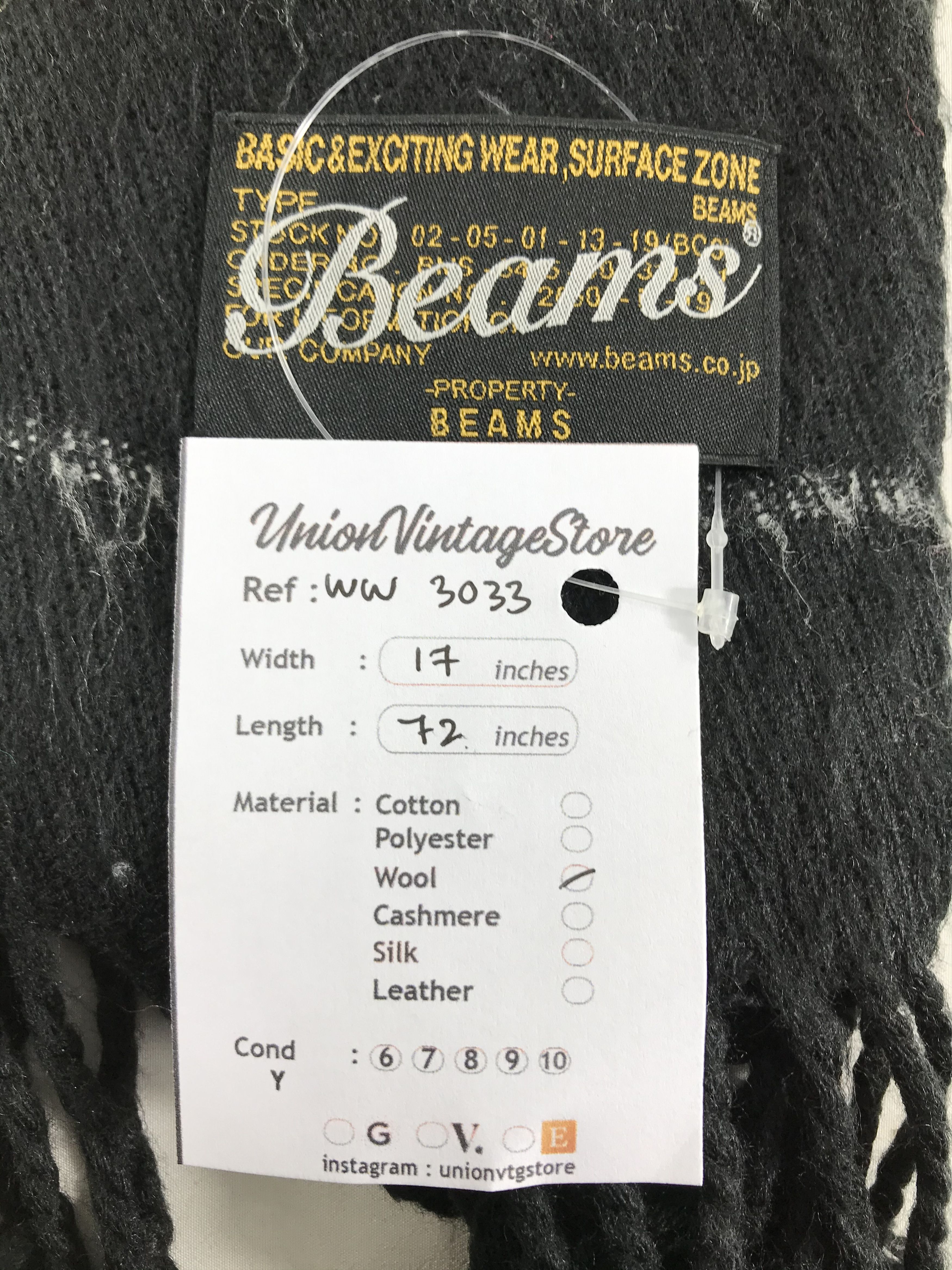 Beams Plus Beams Scarf / Muffler / Neckwear - WW3033 Size ONE SIZE - 4 Thumbnail