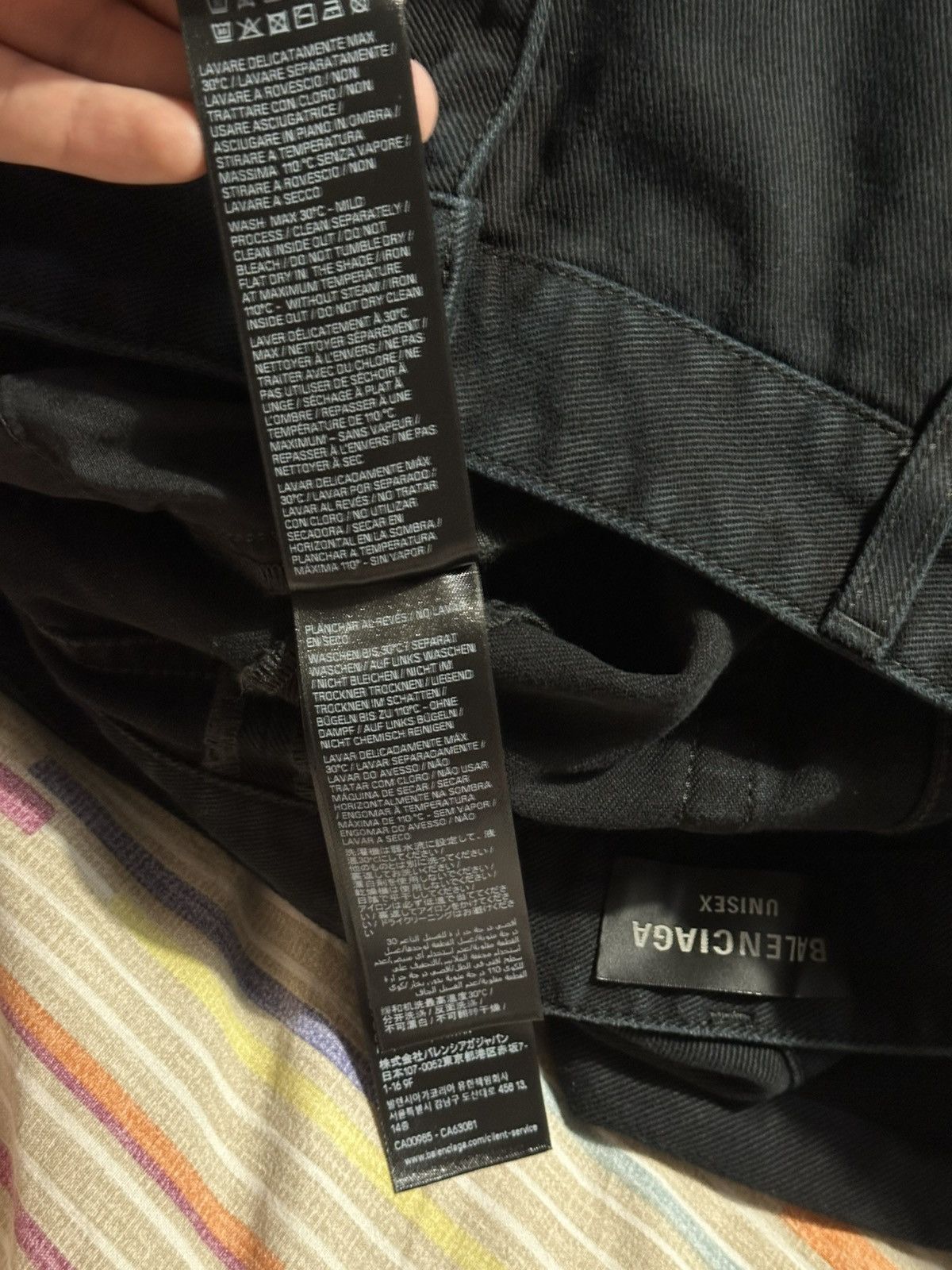 Balenciaga [M] 1550$ Black flared double knee jeans Size US 31 - 21 Thumbnail