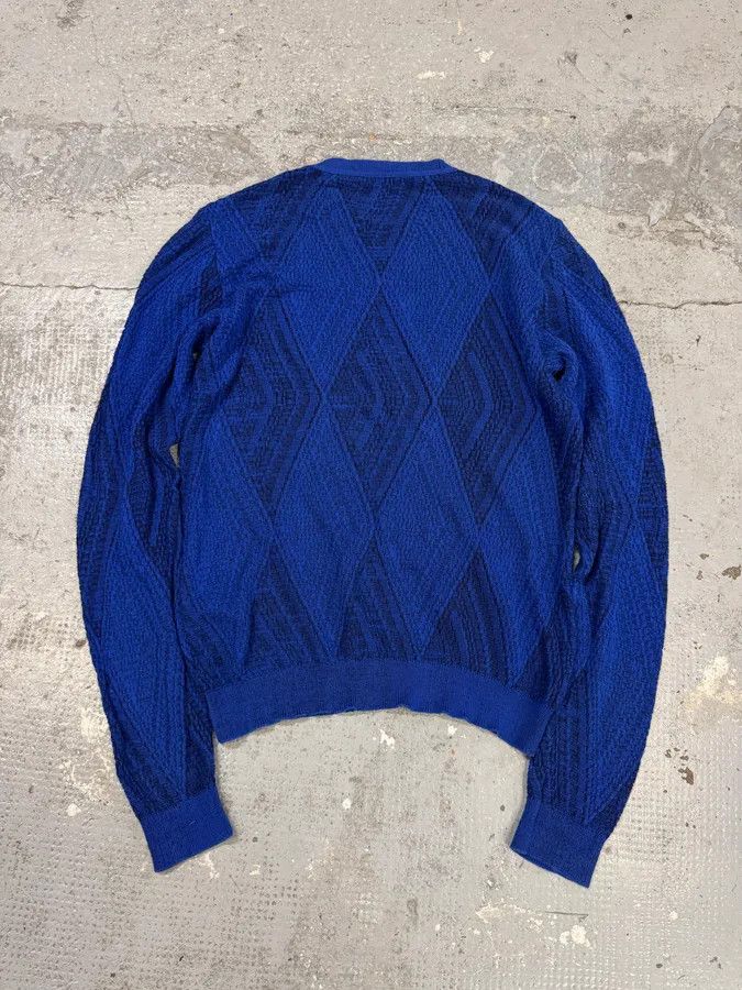 Vintage 2000s Gianni Versace Losange Blue Sweater Size US S / EU 44-46 / 1 - 4 Thumbnail