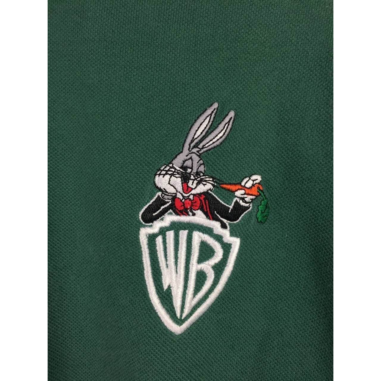 Cartoon Network × Vintage × Warner Bros Vtg 90s Warner Bros Bugs Bunny Embroidered Logo Polo Tee Size US M / EU 48-50 / 2 - 5 Thumbnail