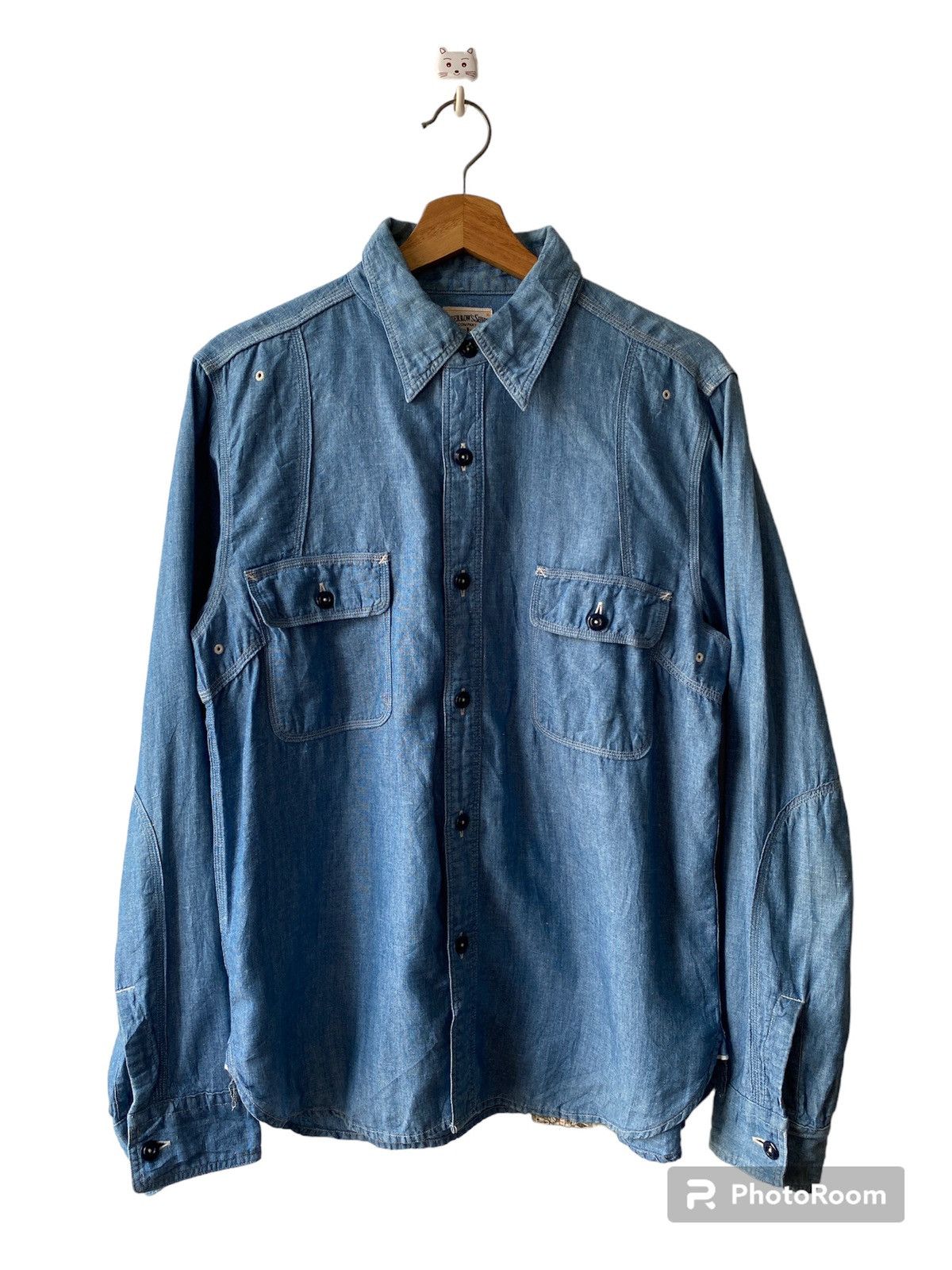 Japanese Brand × Pherrow's Pherrows Japan Double Pocket Workwear Chambray Size US M / EU 48-50 / 2 - 1 Thumbnail